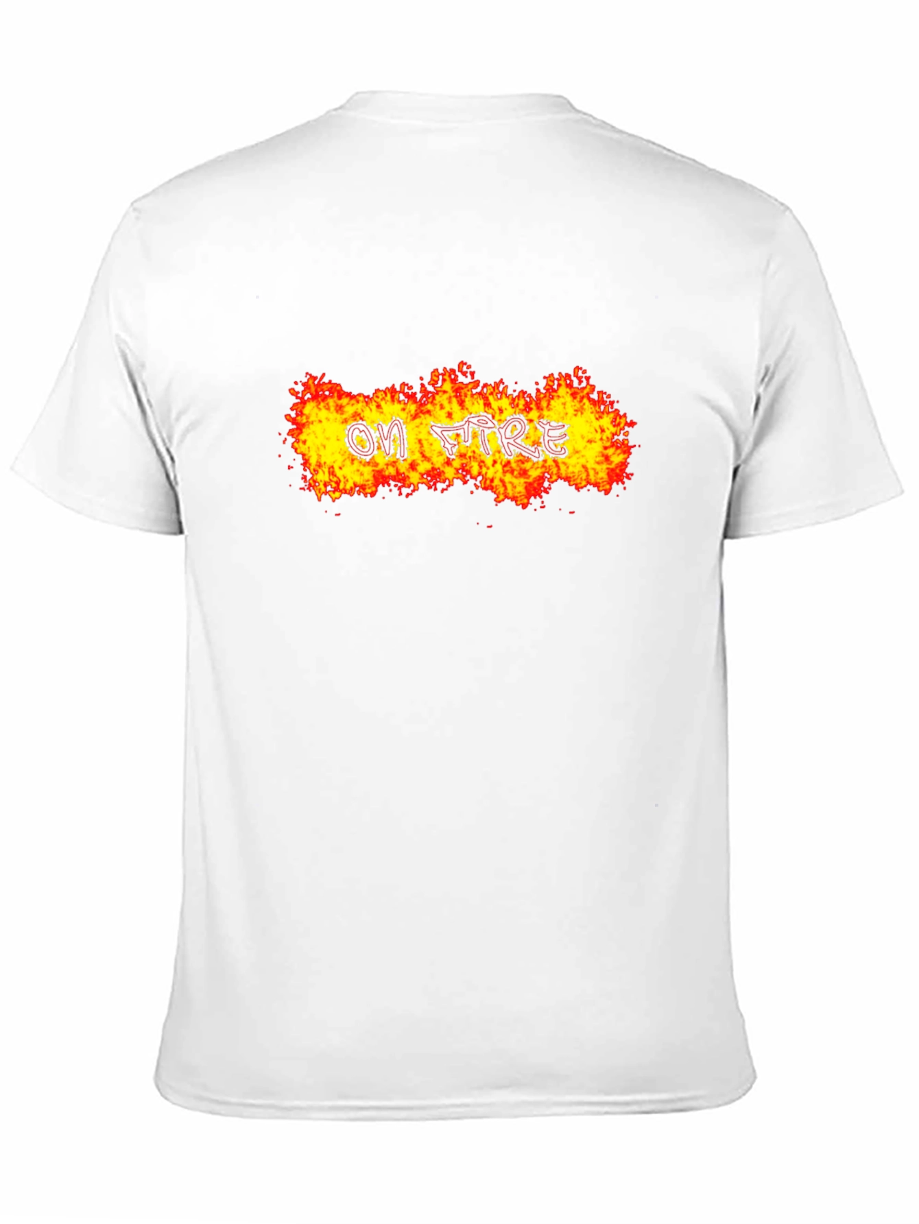 On Fire Graphic Tee - Bold Black T-Shirt