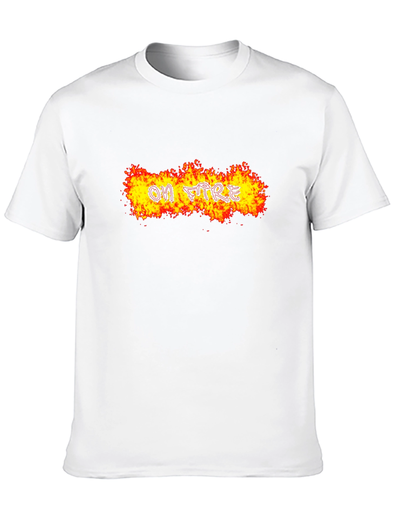 On Fire Graphic Tee - Bold Black T-Shirt