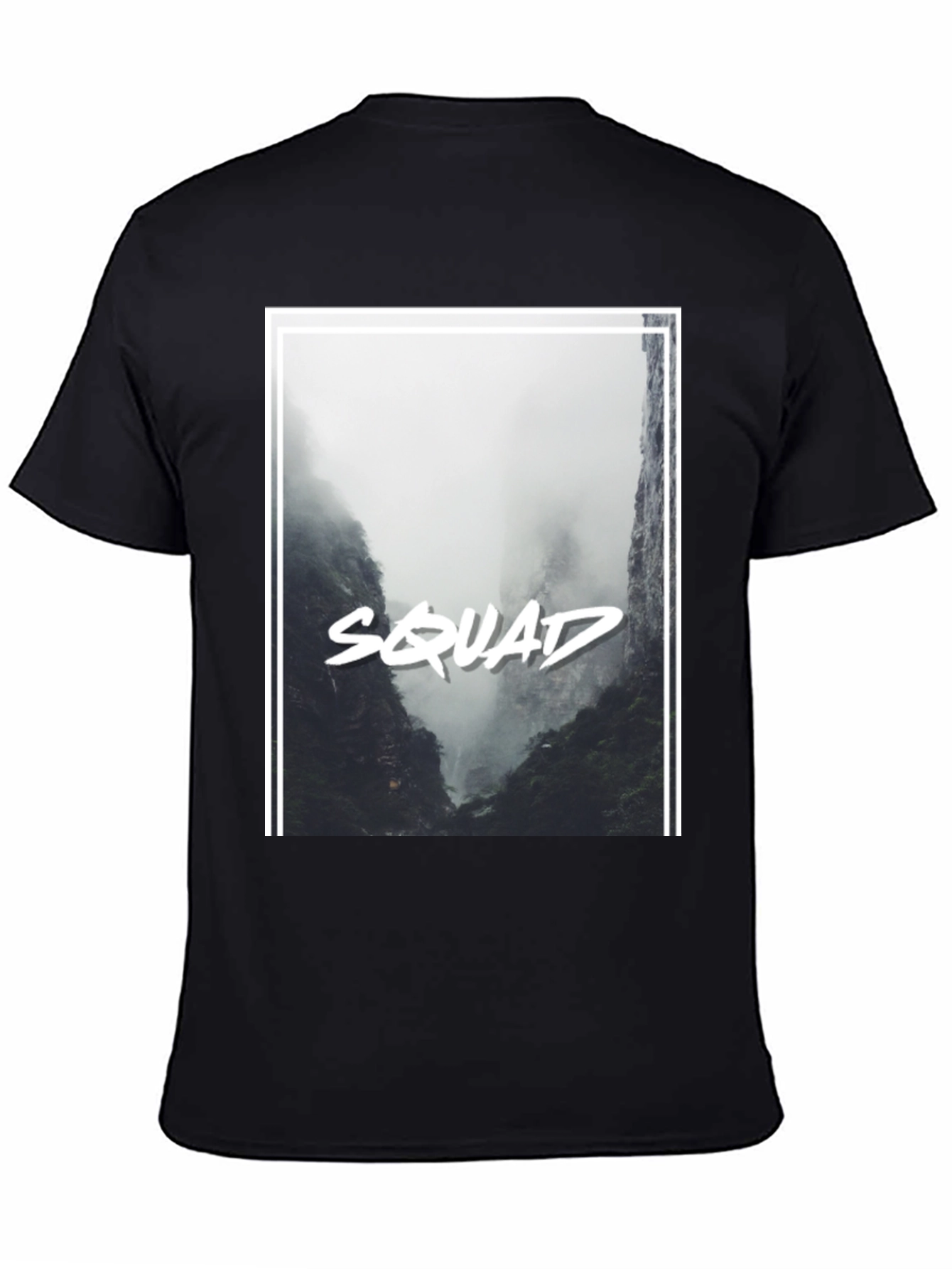 Squad Graphic Black T-Shirt - Mens Fashion