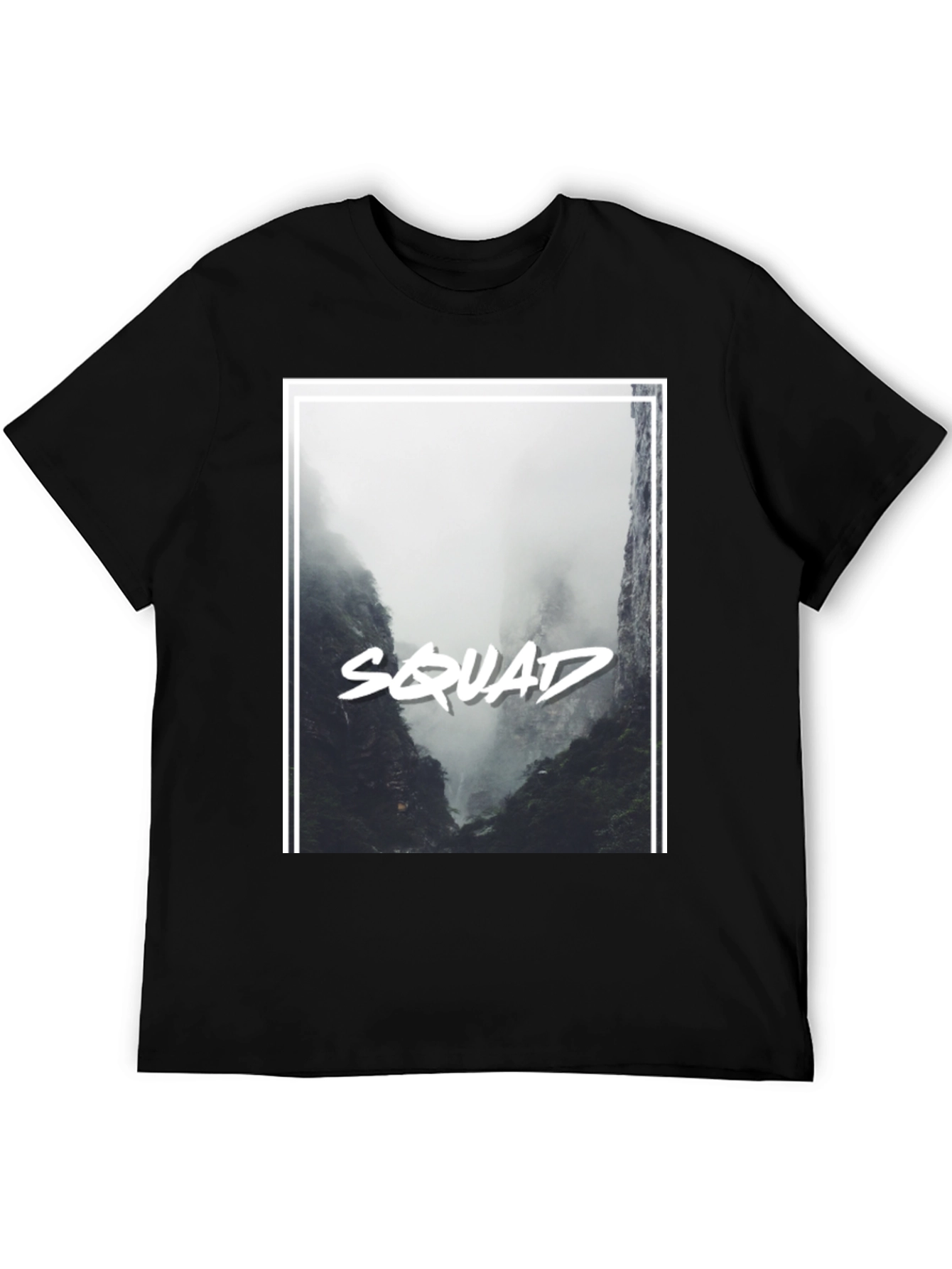 Squad Graphic Black T-Shirt - Mens Fashion