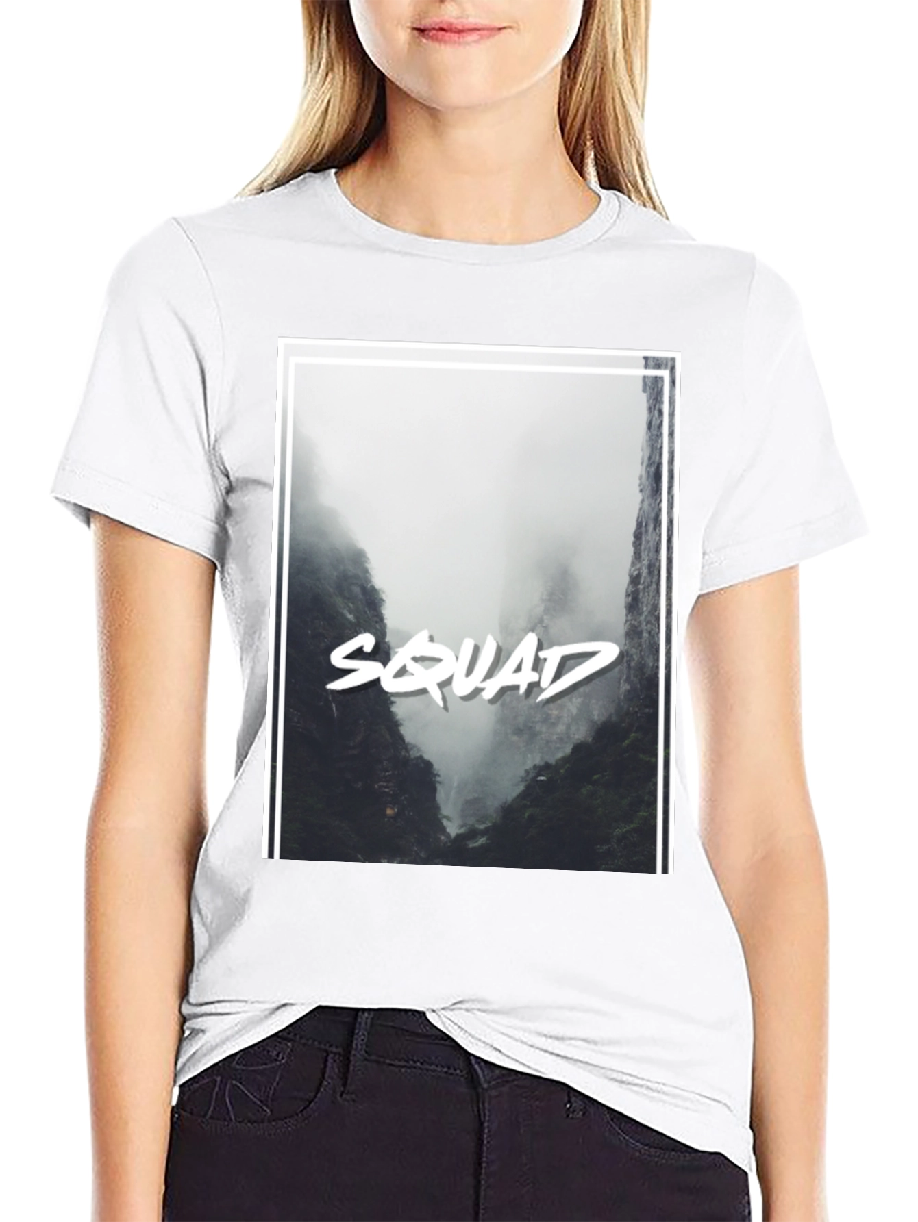 Squad Graphic Black T-Shirt - Mens Fashion