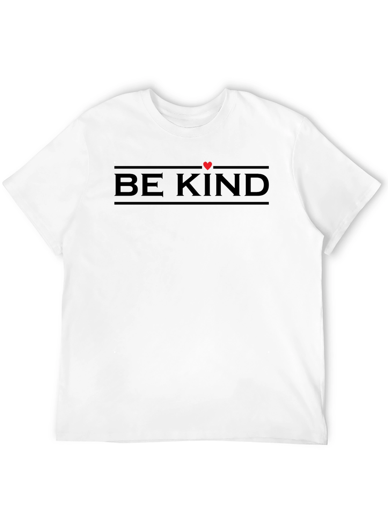 Be Kind Heart Graphic Tee - Black Casual Shirt