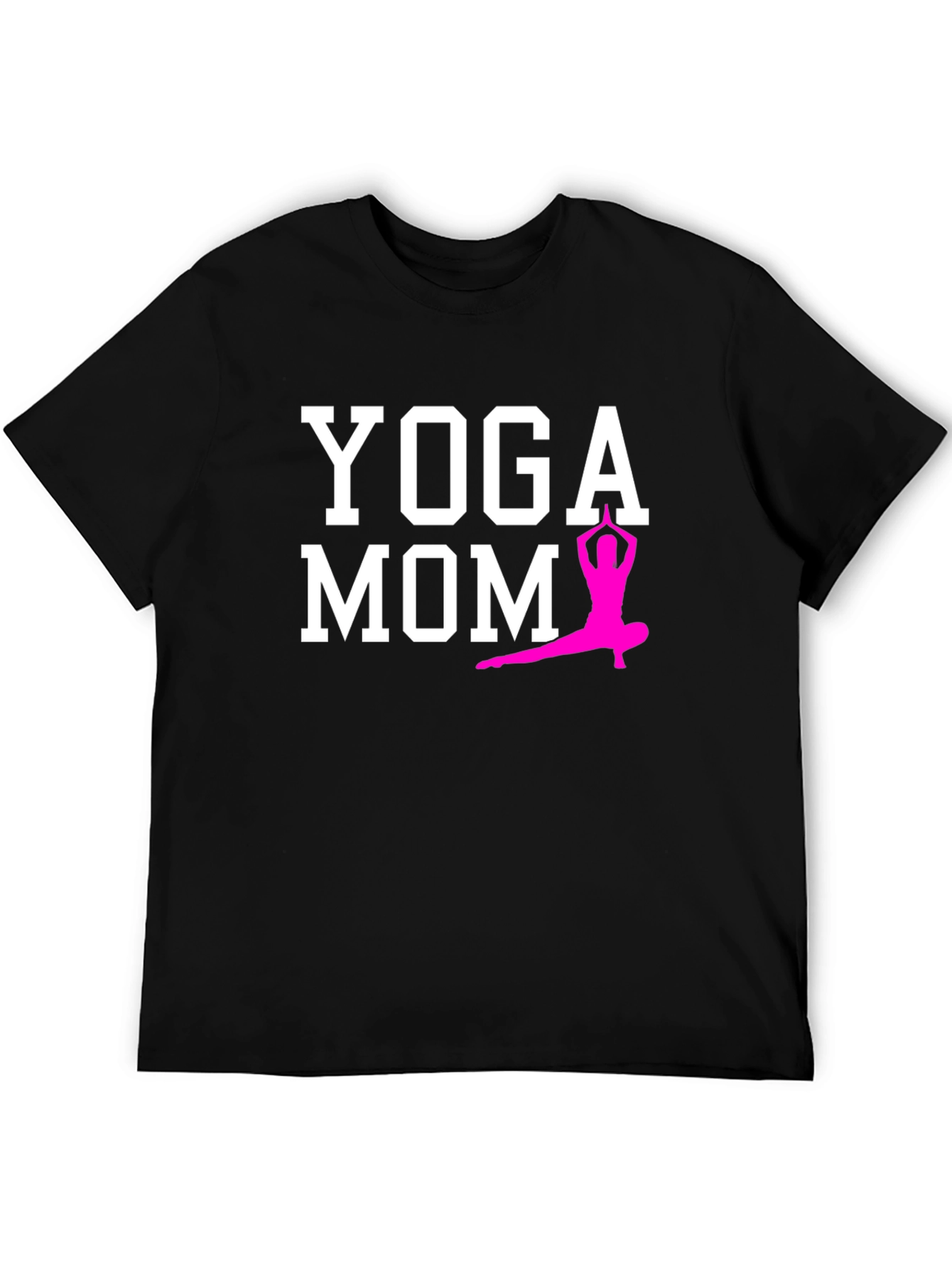 Yoga Mom T-Shirt - Black Cotton Blend