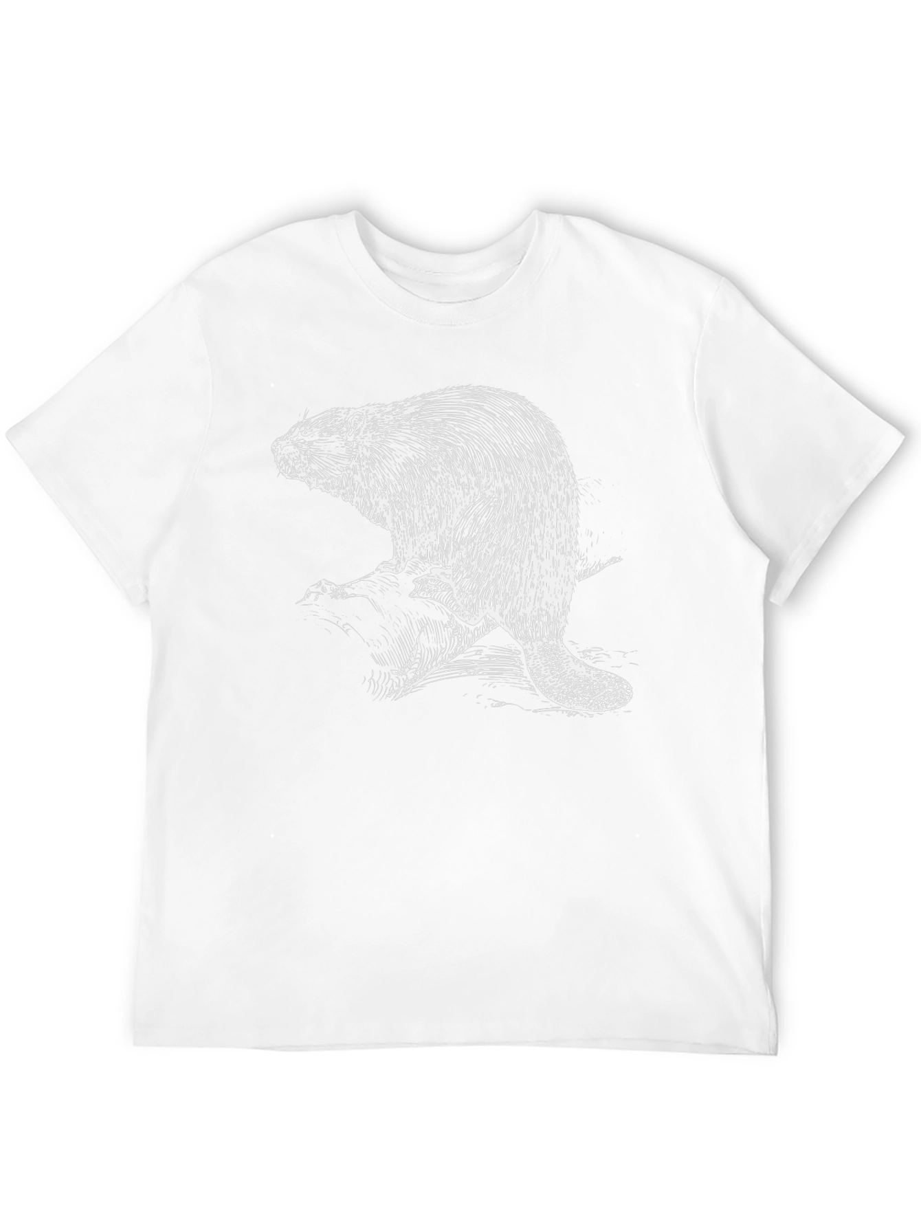 Beaver Graphic T-Shirt - Black Cotton Tee