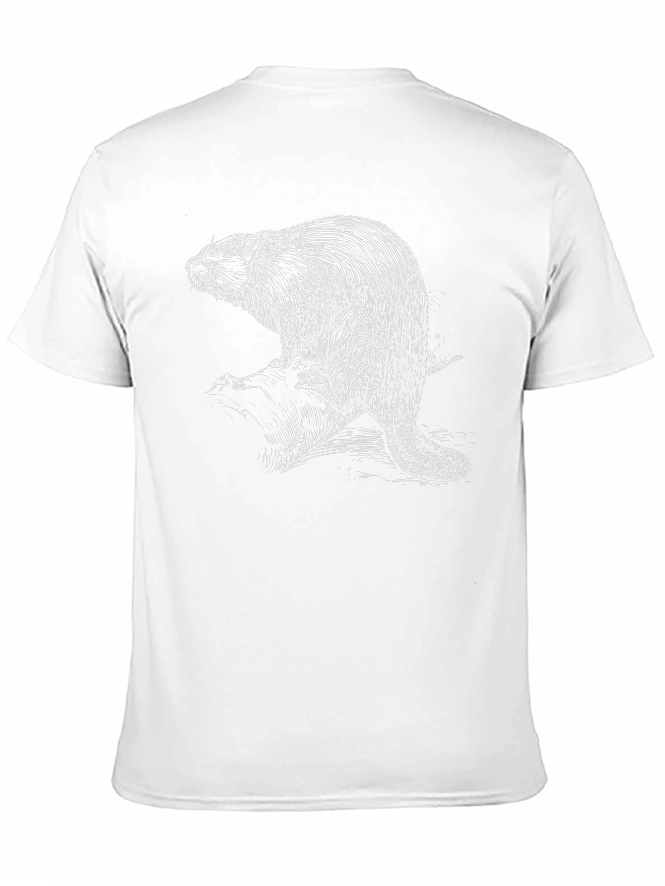 Beaver Graphic T-Shirt - Black Cotton Tee