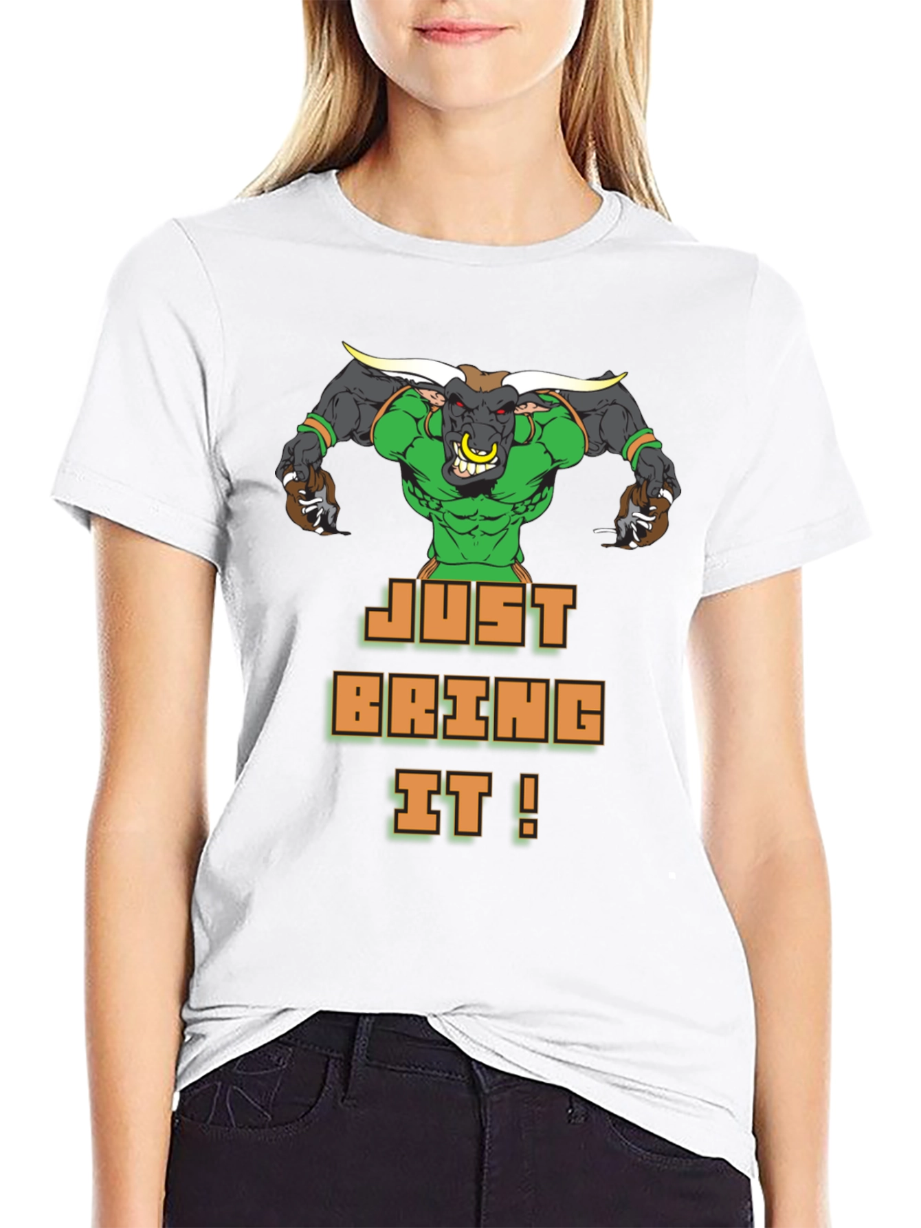 Just Bring It! Graphic Tee - Bold Bull Design