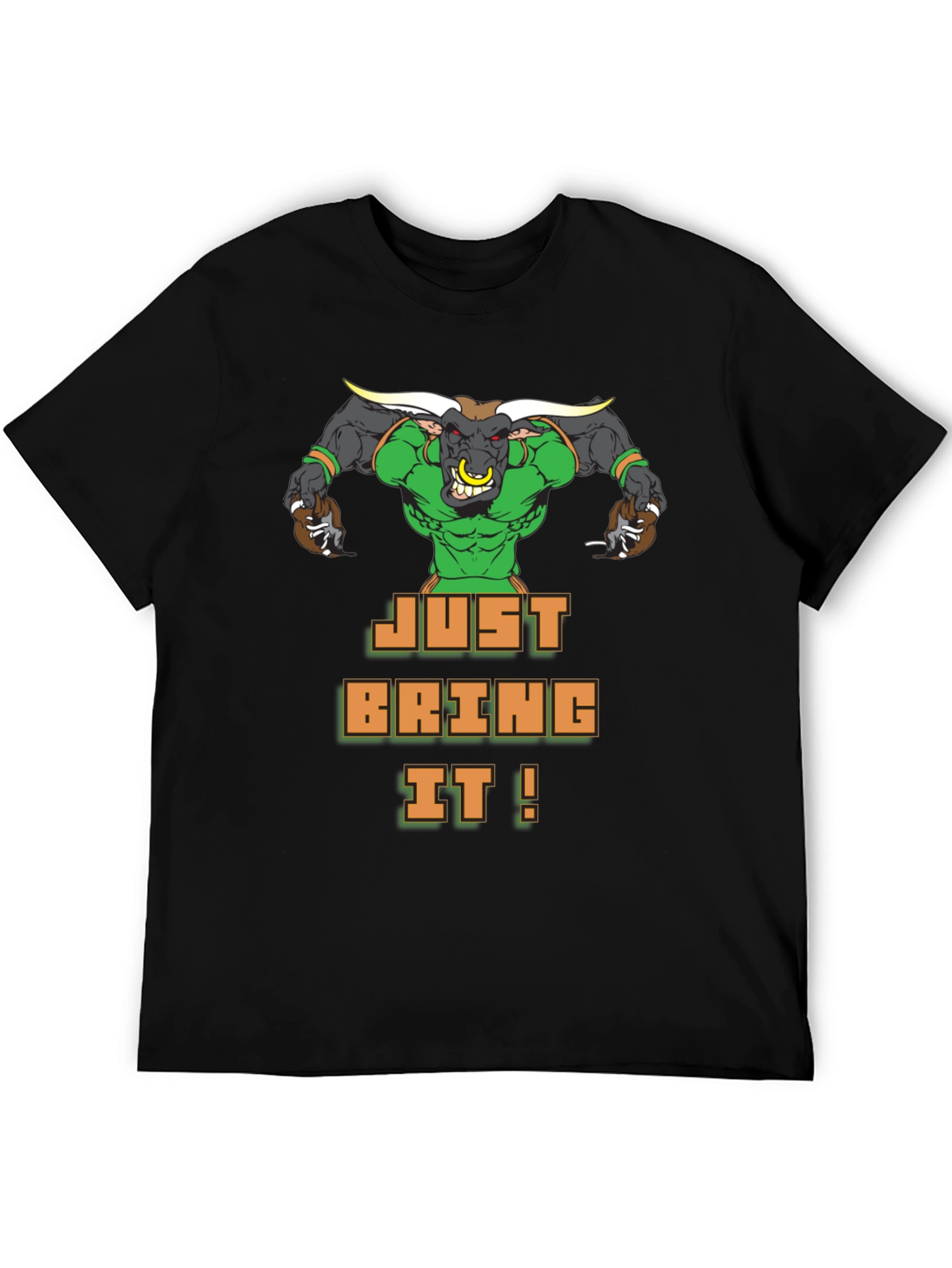 Just Bring It! Graphic Tee - Bold Bull Design