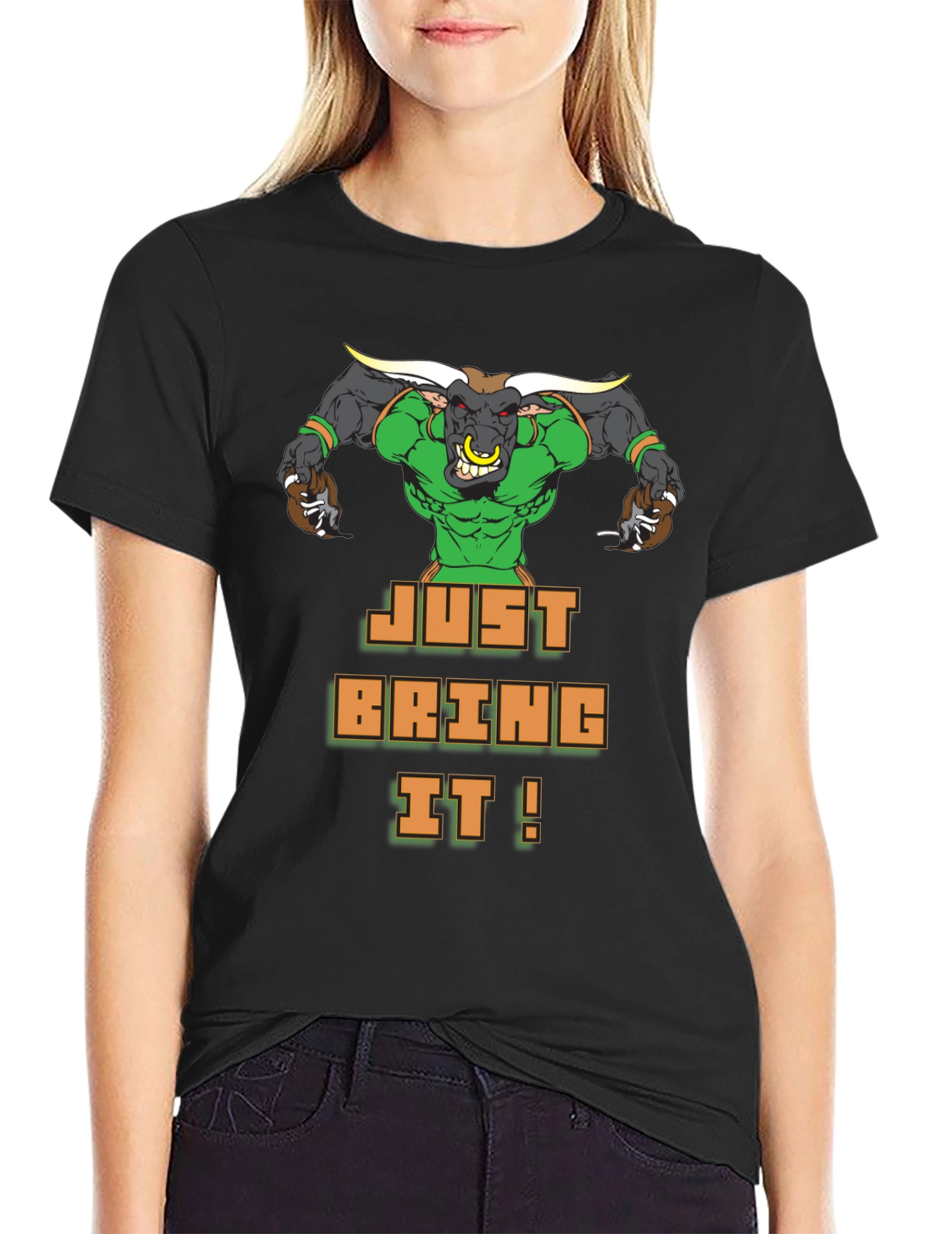 Just Bring It! Graphic Tee - Bold Bull Design