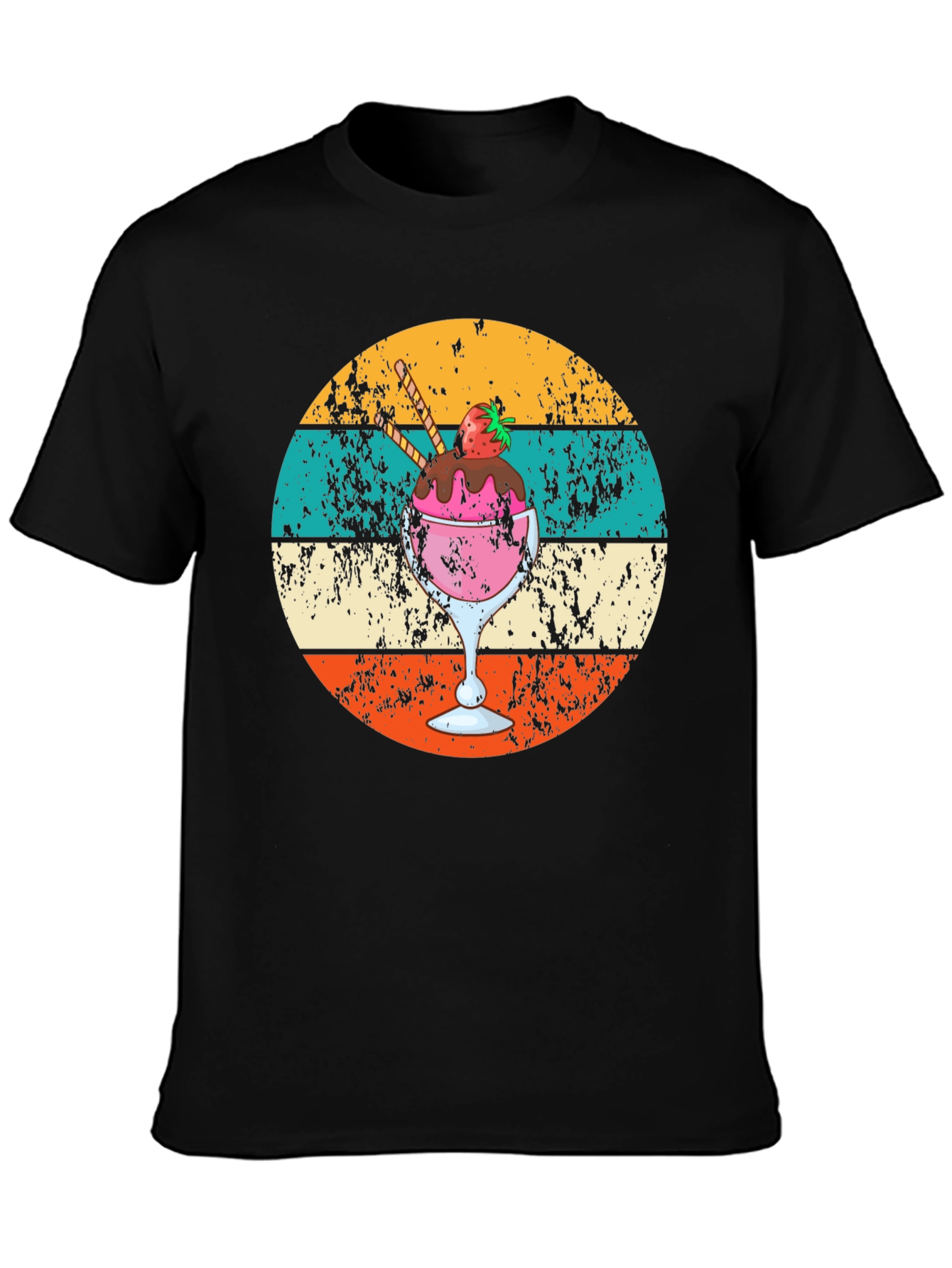 Retro Ice Cream Graphic Tee - Unique Summer Style