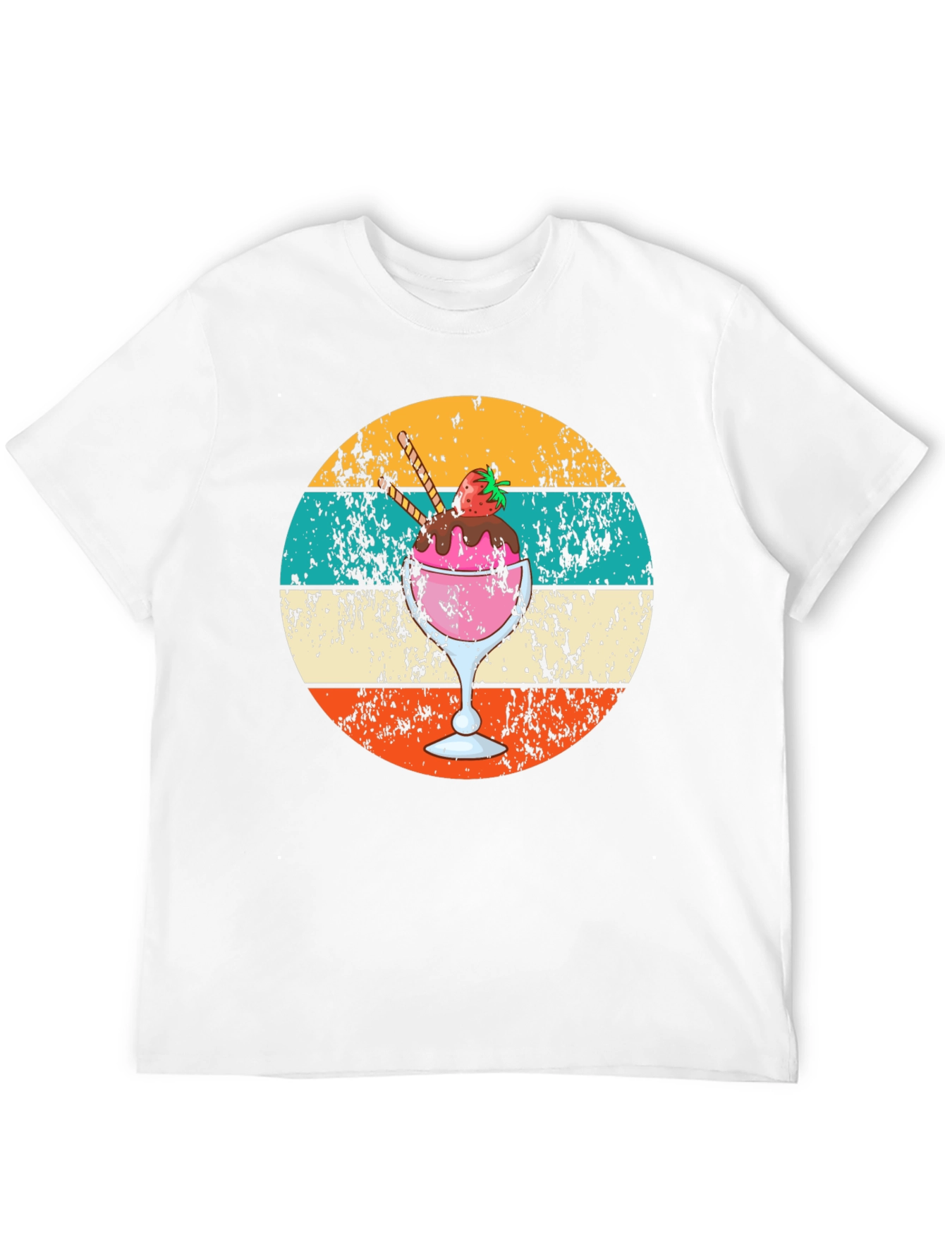 Retro Ice Cream Graphic Tee - Unique Summer Style