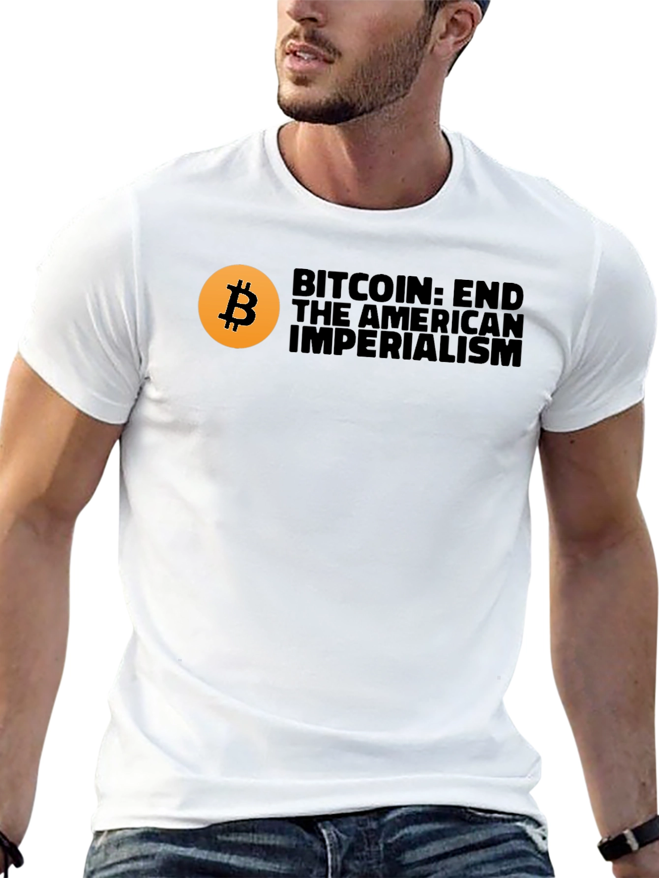 Bitcoin End American Imperialism Graphic T-Shirt