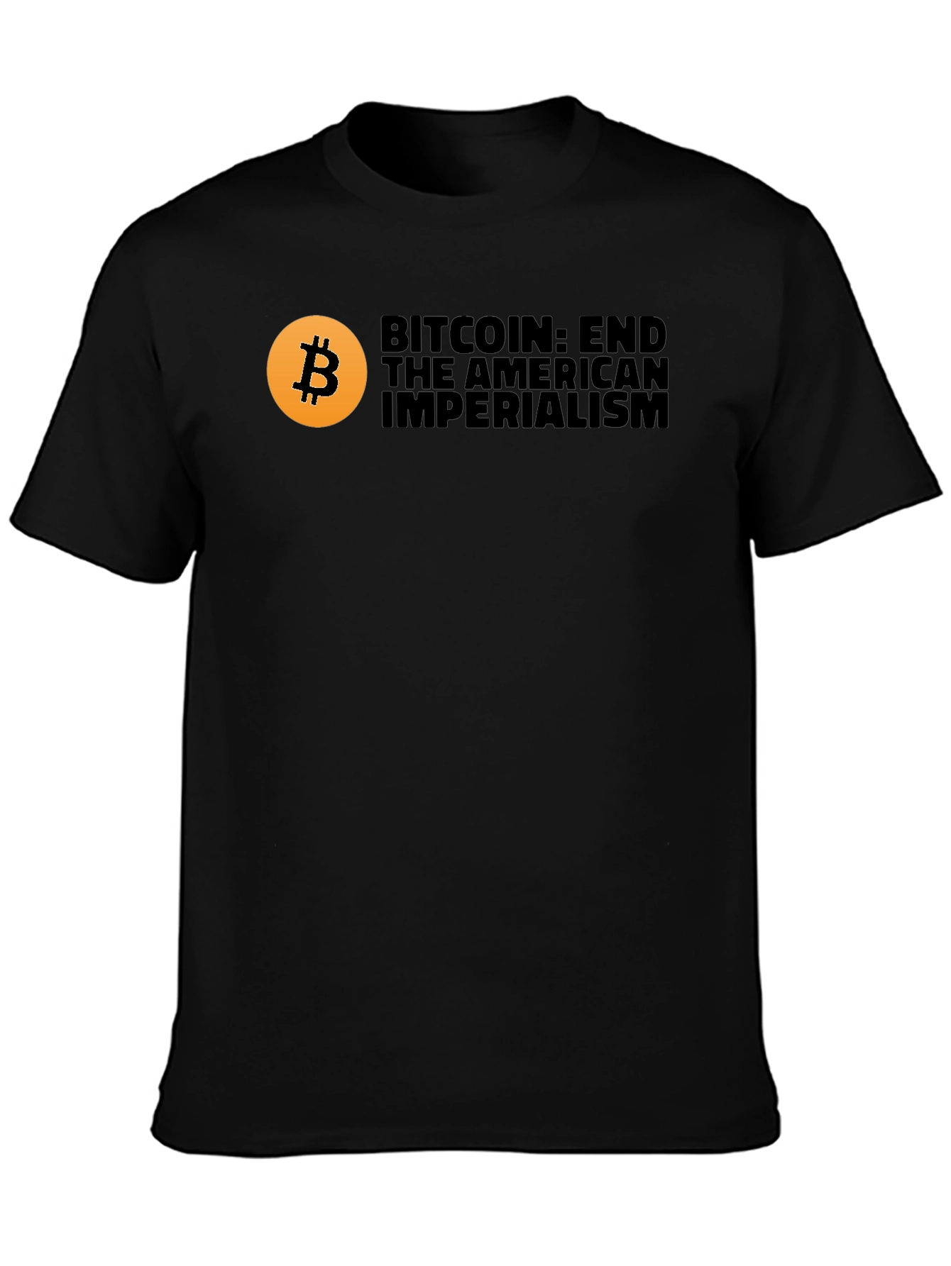 Bitcoin End American Imperialism Graphic T-Shirt