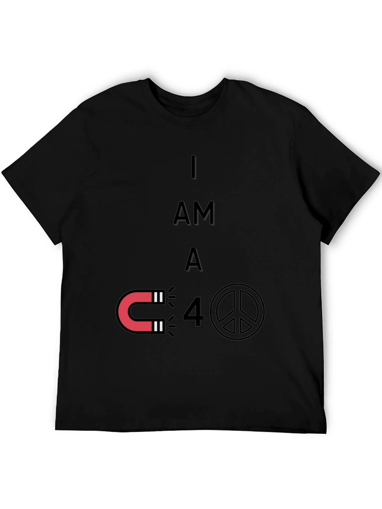 Magnet Peace Funny Graphic T-Shirt