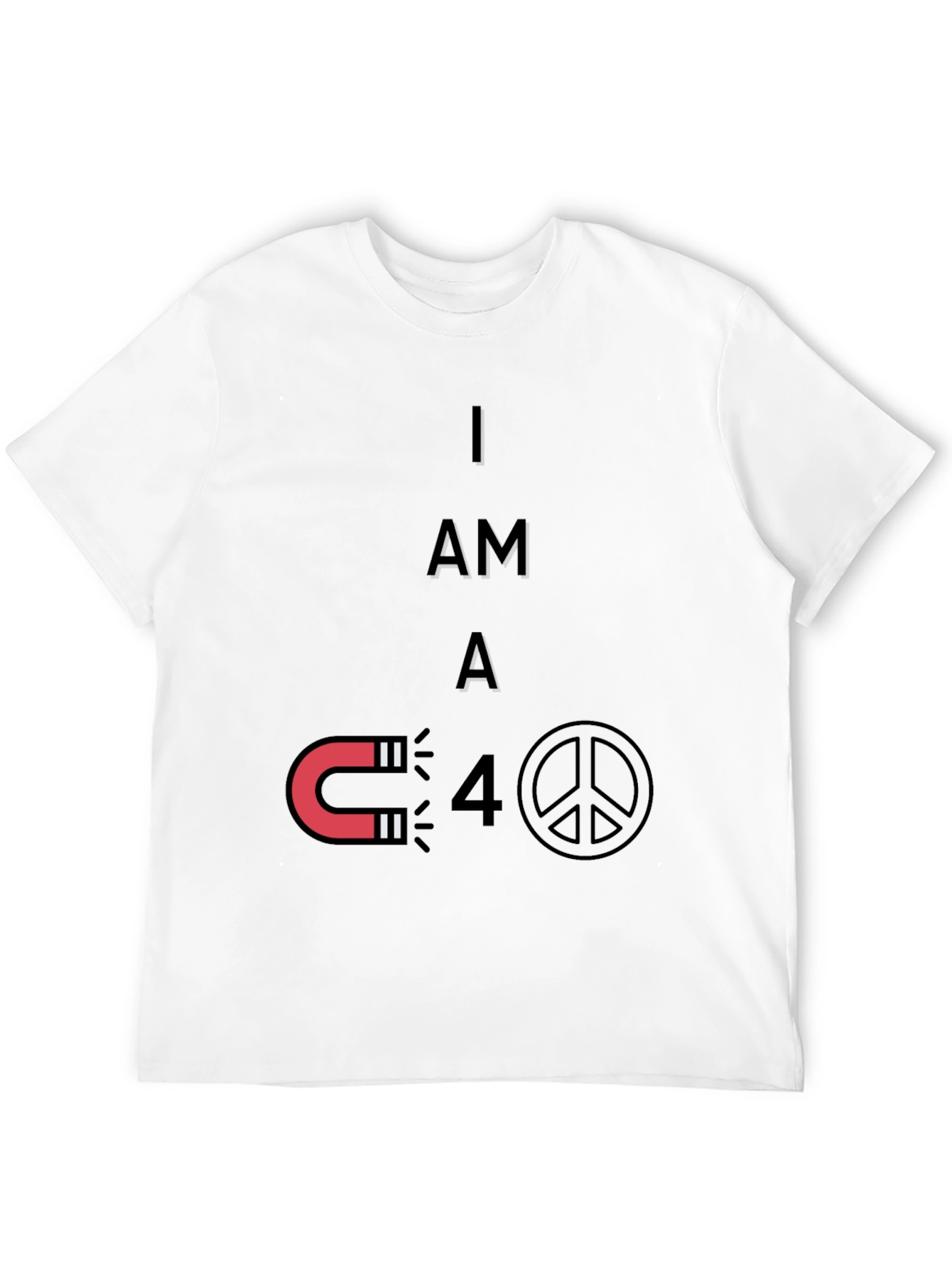 Magnet Peace Funny Graphic T-Shirt