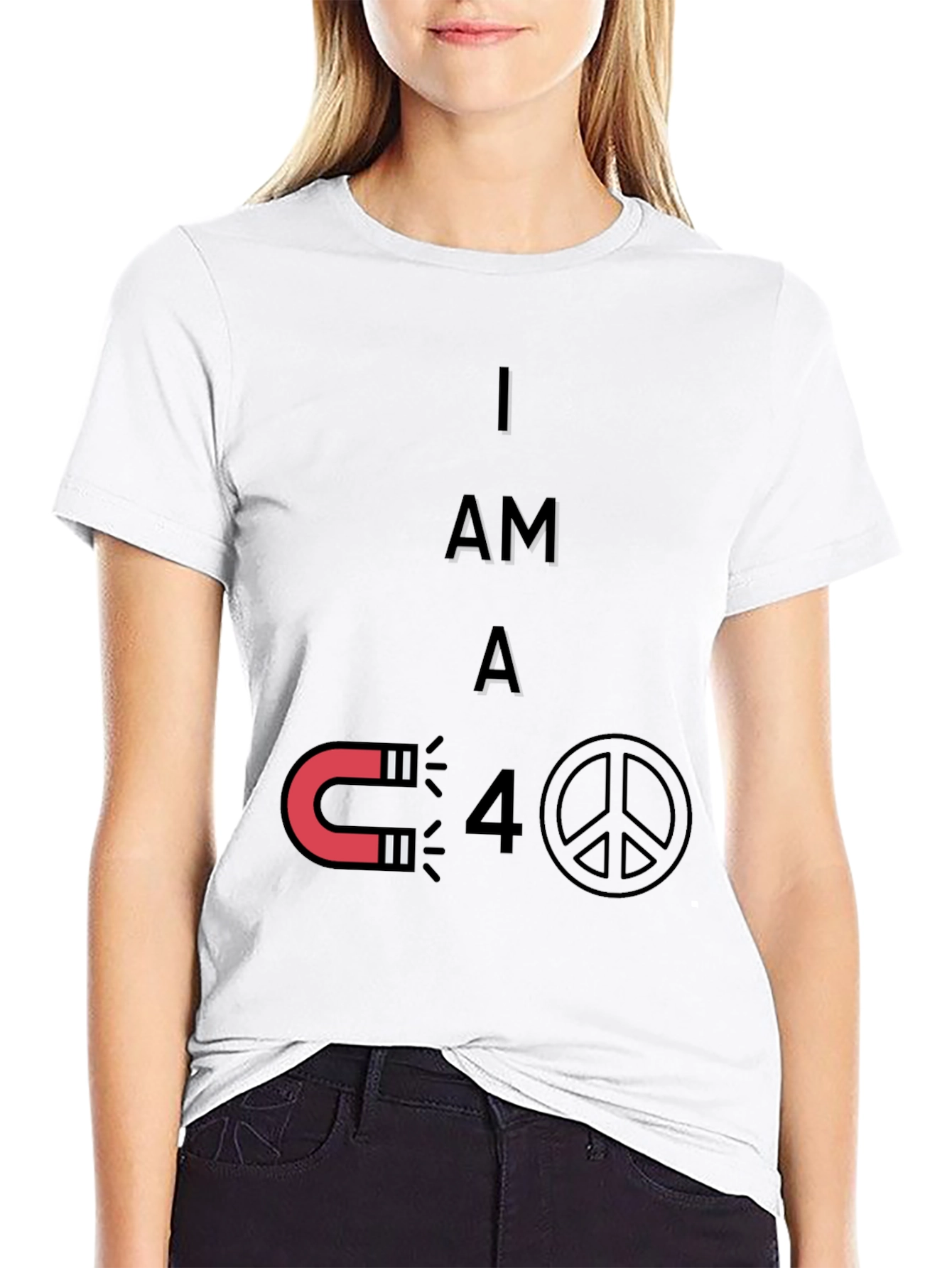Magnet Peace Funny Graphic T-Shirt