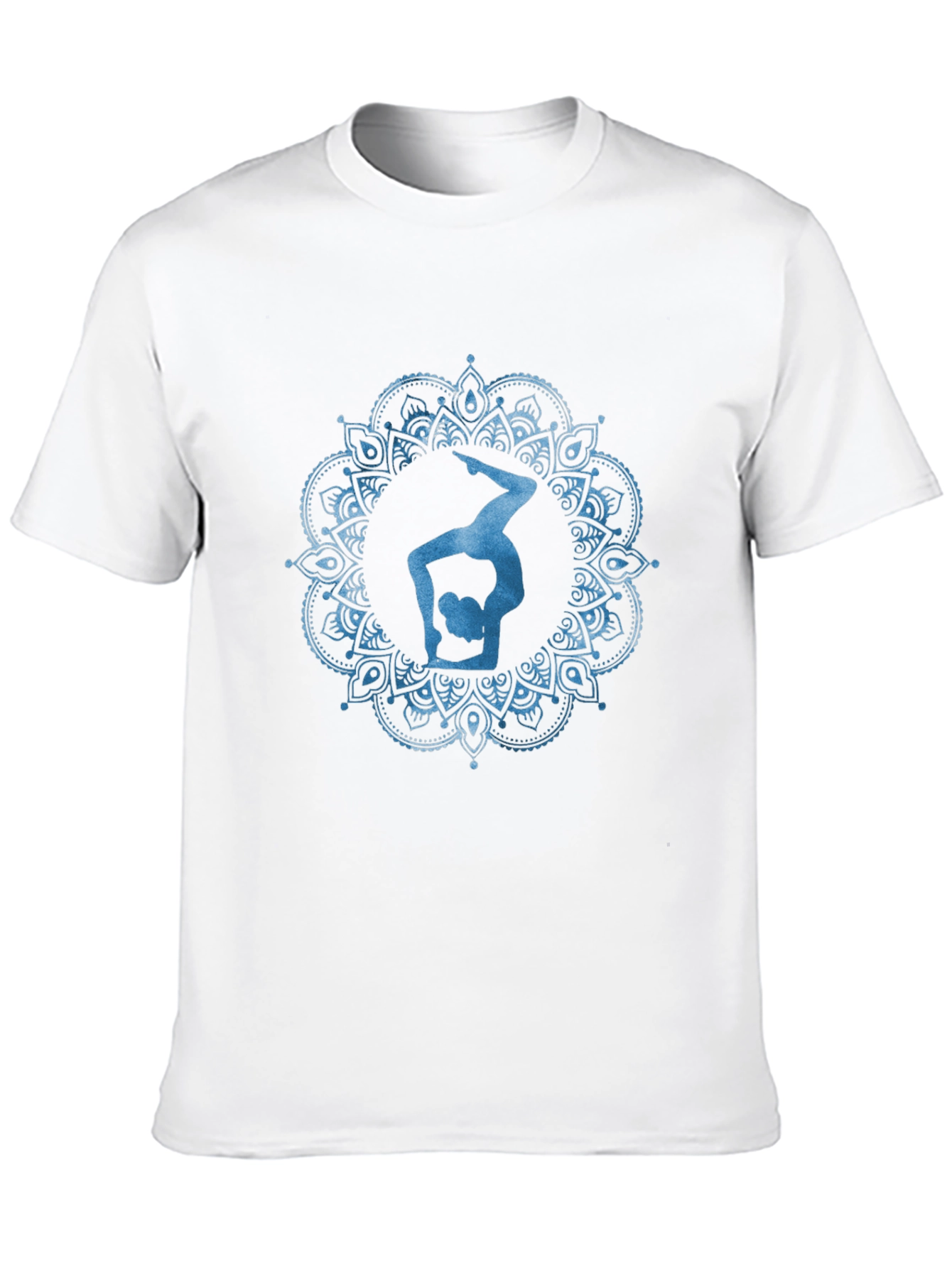 Yoga Mandala T-Shirt - Mens Black Graphic Tee