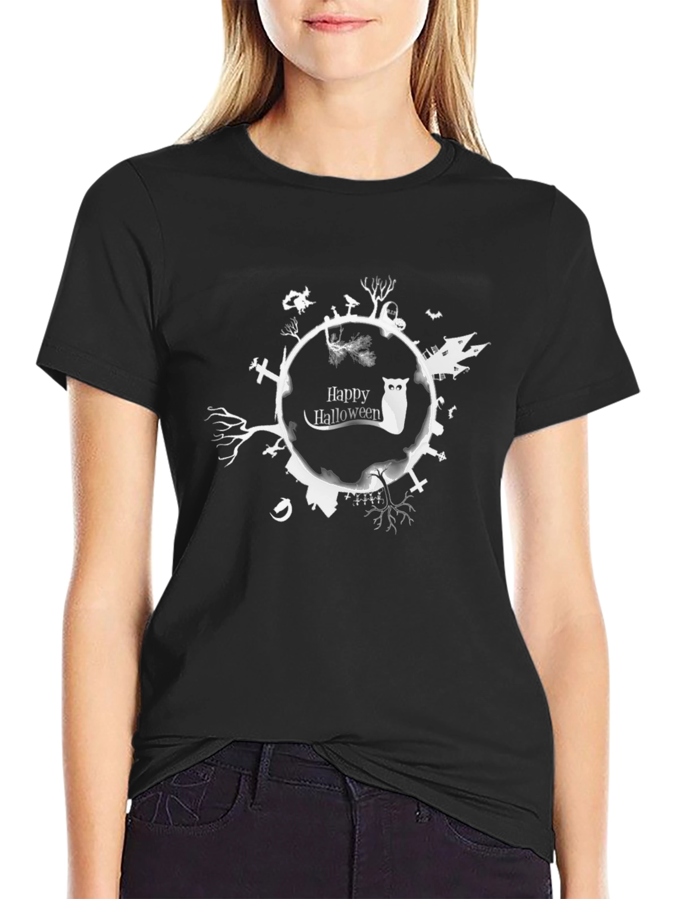 Happy Halloween Graphic T-Shirt Spooky Season Tee