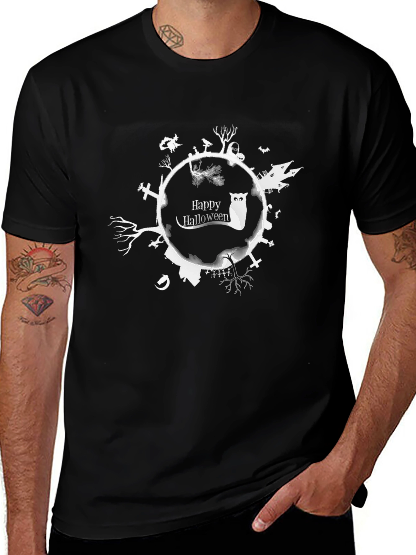 Happy Halloween Graphic T-Shirt Spooky Season Tee