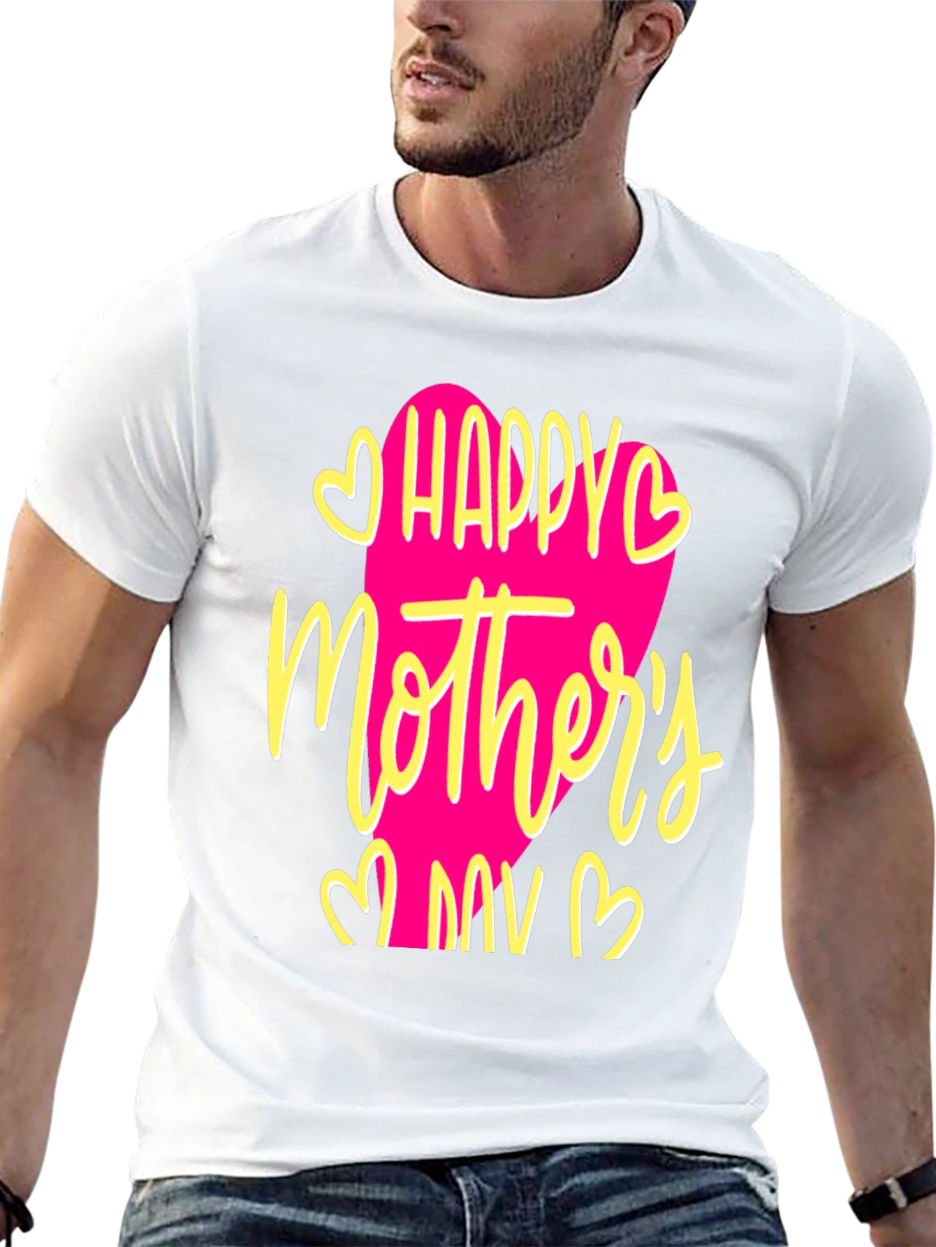 Happy Mothers Day Graphic T-Shirt - Black