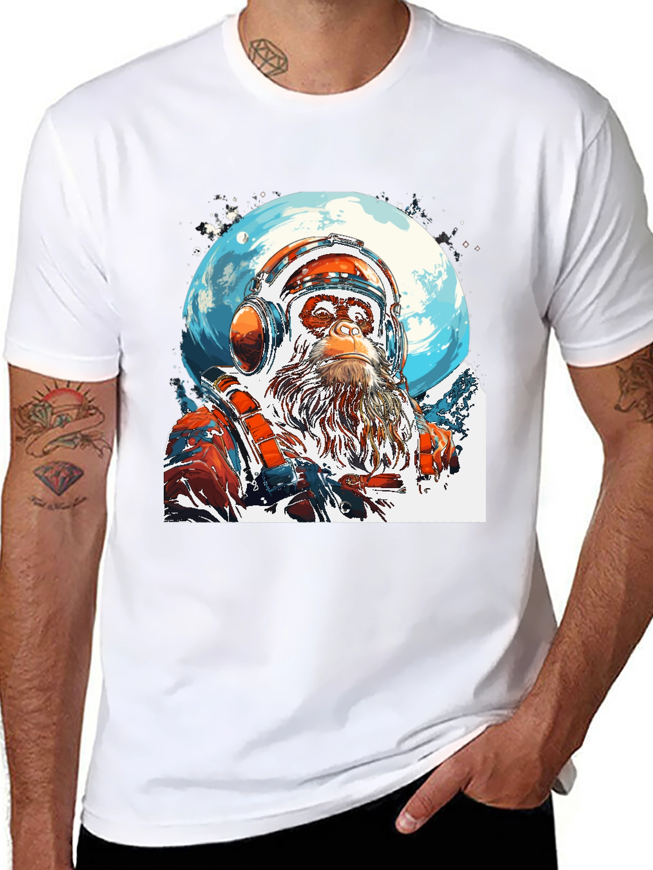 Ape Astronaut Graphic T-Shirt