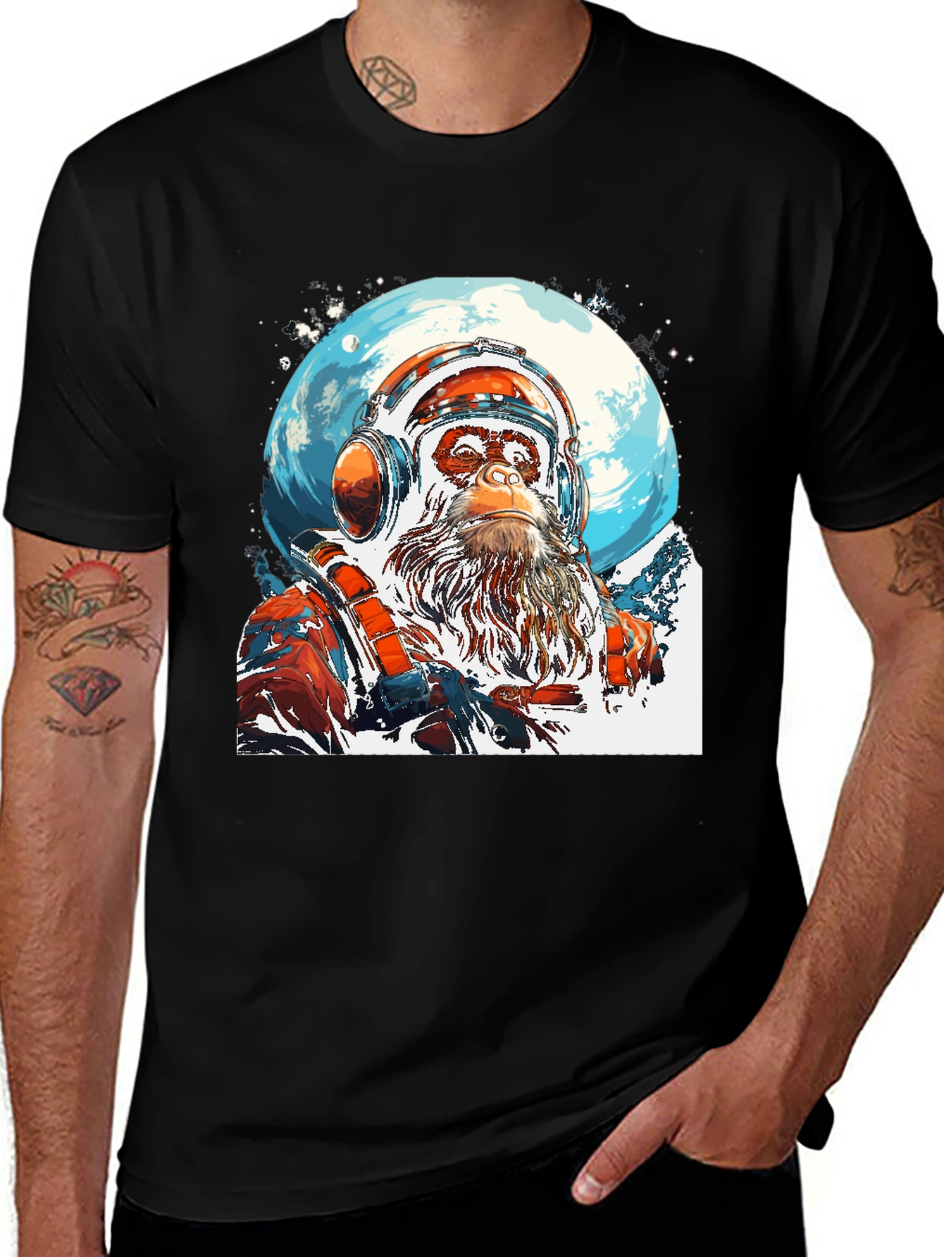 Ape Astronaut Graphic T-Shirt