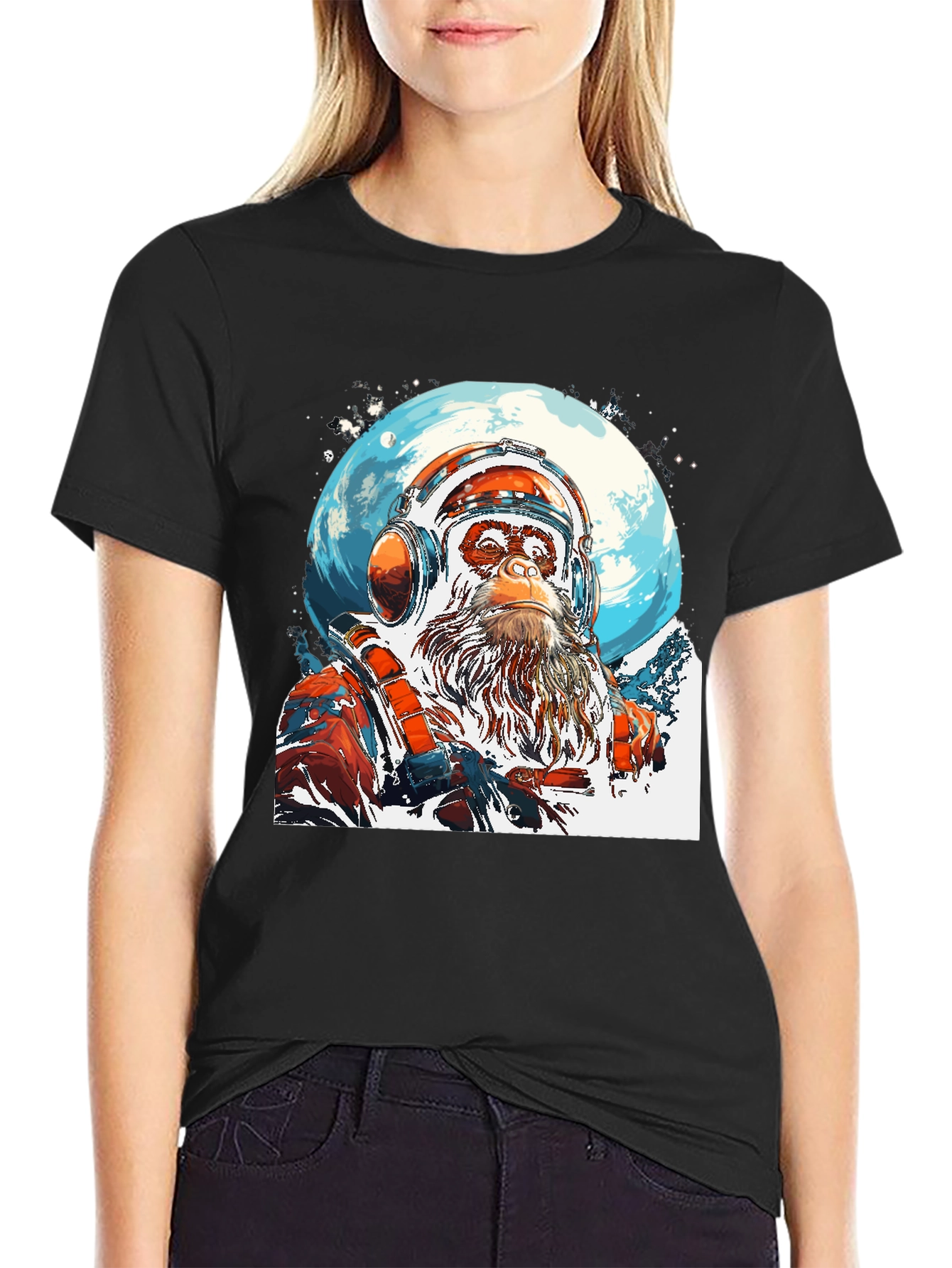 Ape Astronaut Graphic T-Shirt