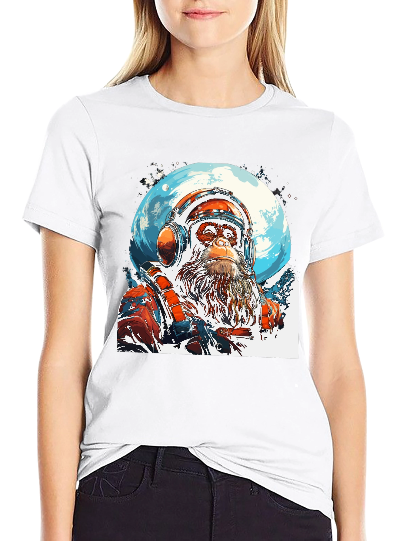 Ape Astronaut Graphic T-Shirt