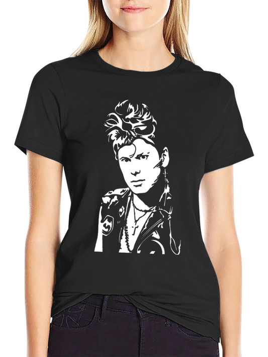 Billy Idol Graphic Print Black T-Shirt