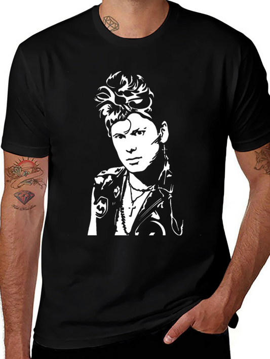 Billy Idol Graphic Print Black T-Shirt