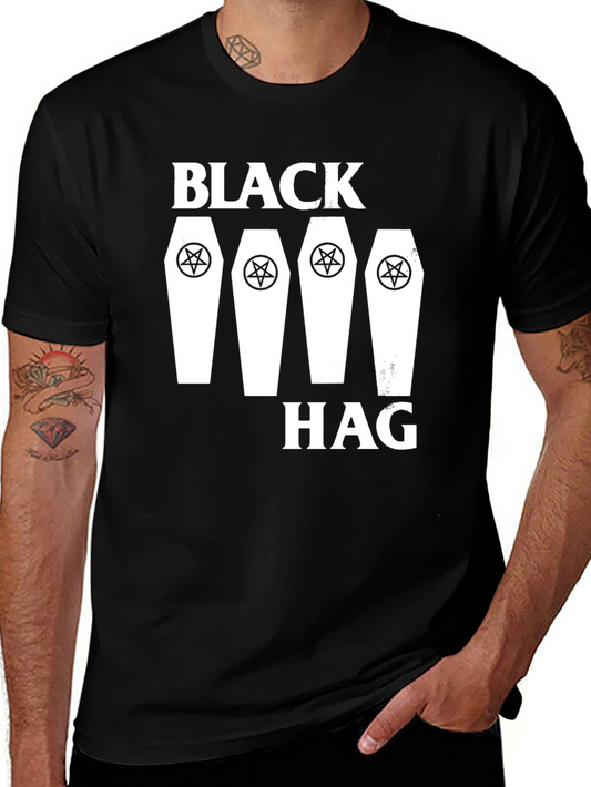 Black Hag Pentagram Coffin T-Shirt