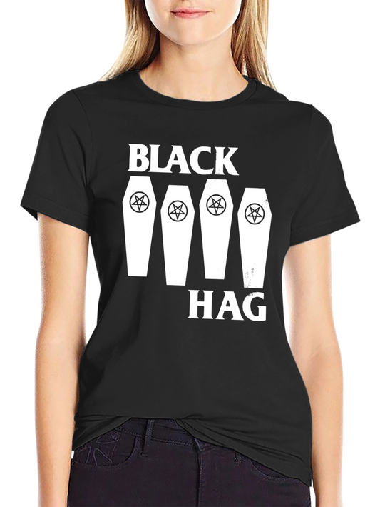 Black Hag Pentagram Coffin T-Shirt