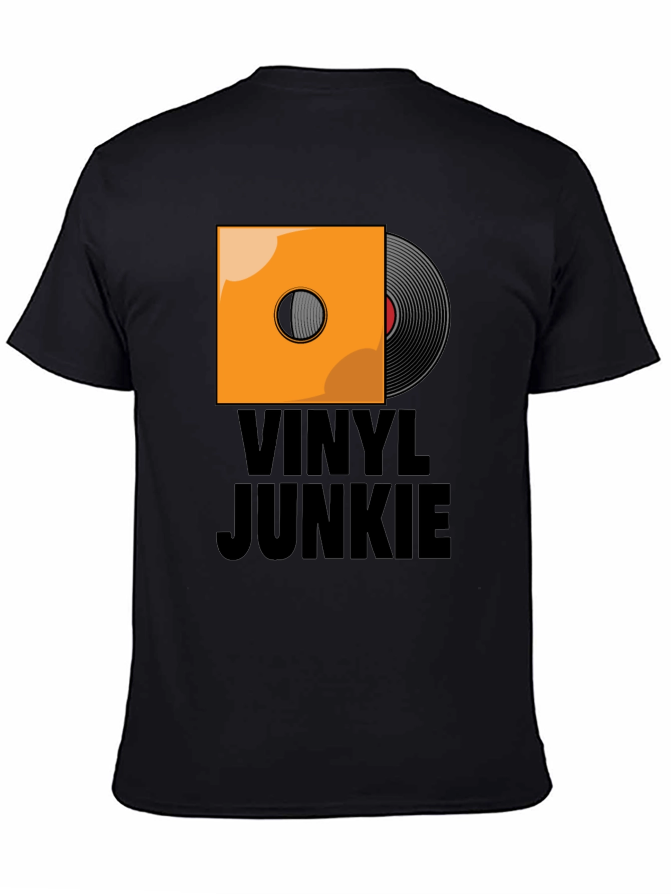 Vinyl Junkie Graphic T-Shirt - Music Lover Tee