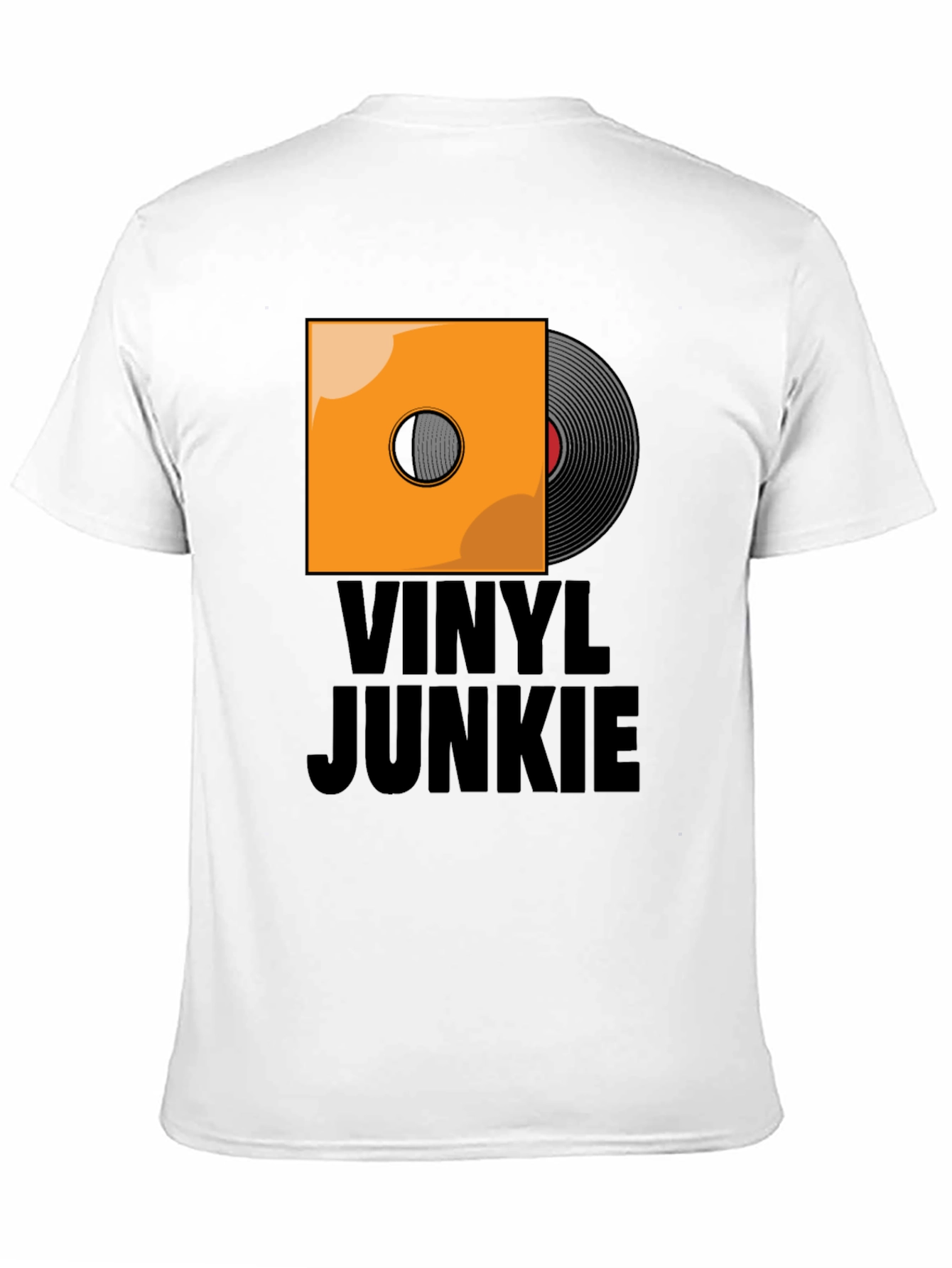 Vinyl Junkie Graphic T-Shirt - Music Lover Tee
