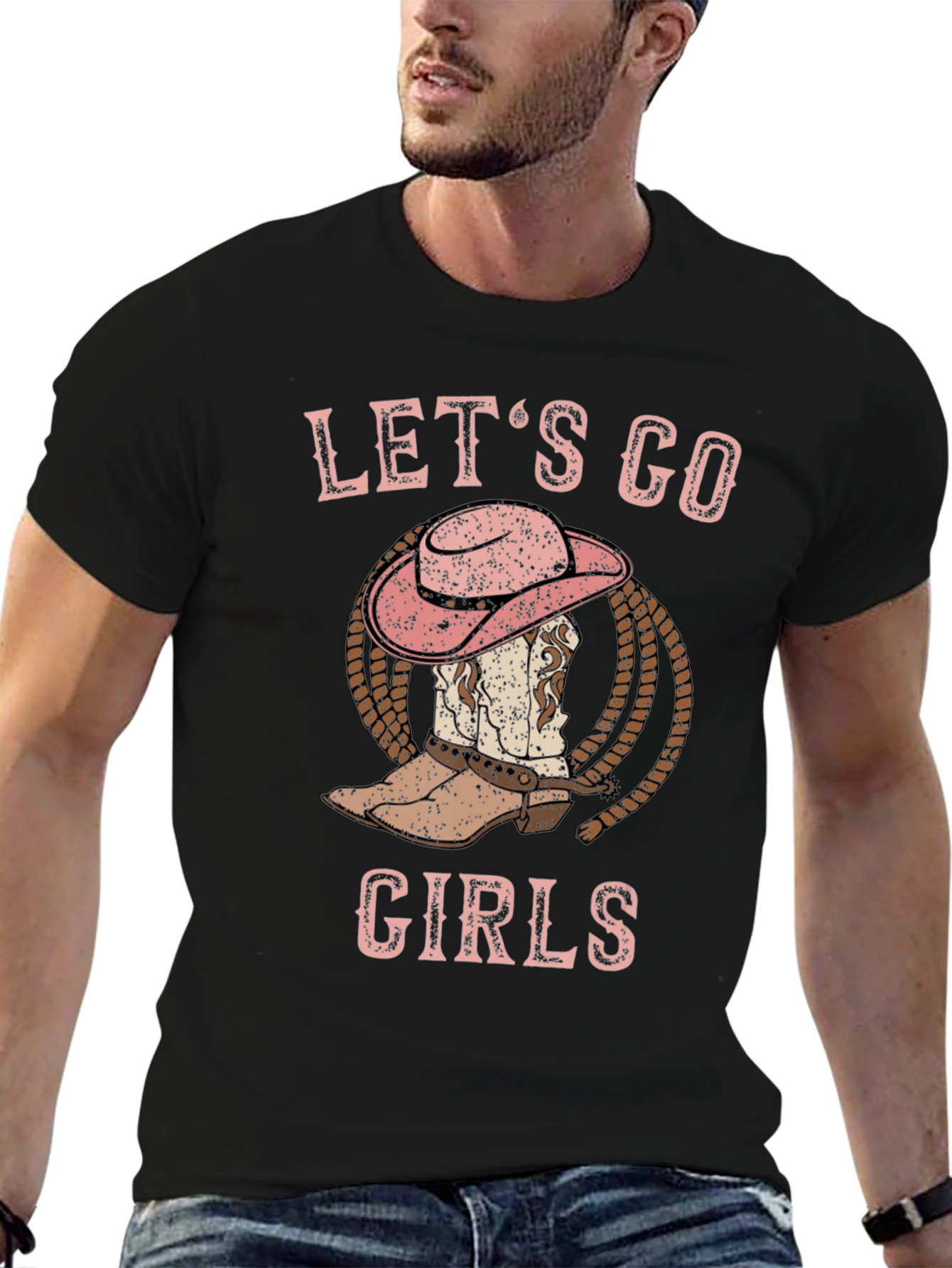 Lets Go Girls Cowboy Boot T-Shirt