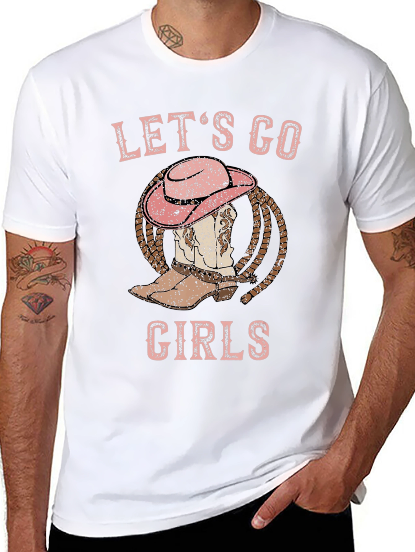 Lets Go Girls Cowboy Boot T-Shirt