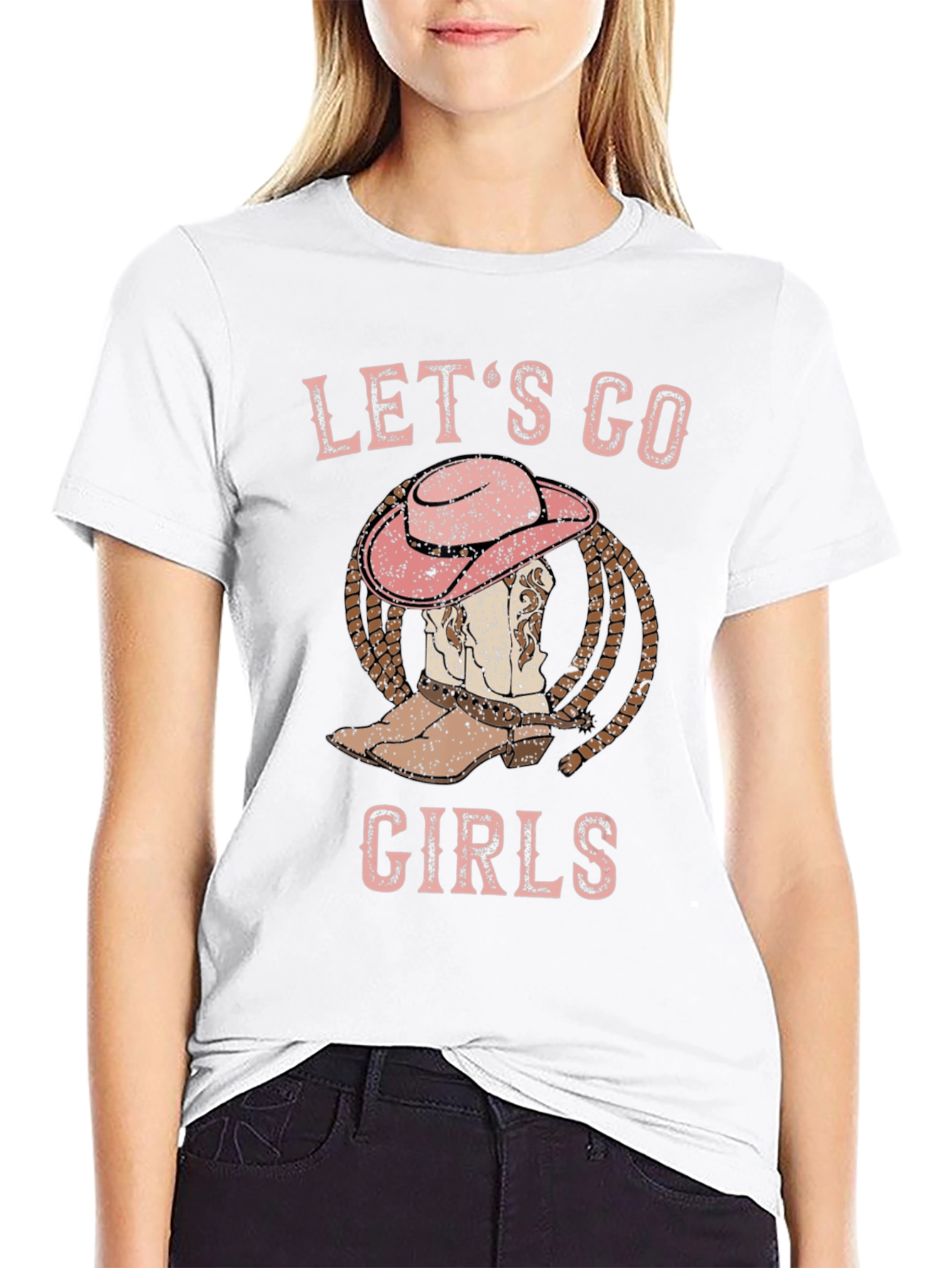 Lets Go Girls Cowboy Boot T-Shirt