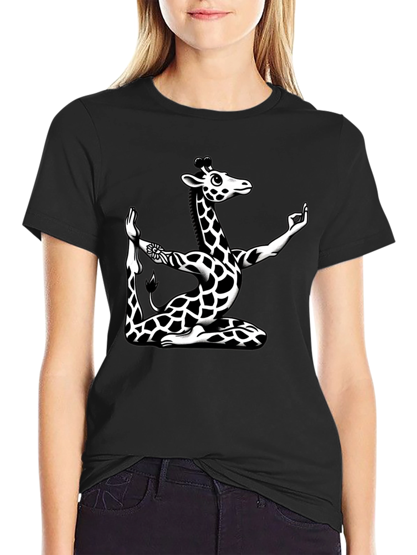 Yoga Giraffe Graphic Tee