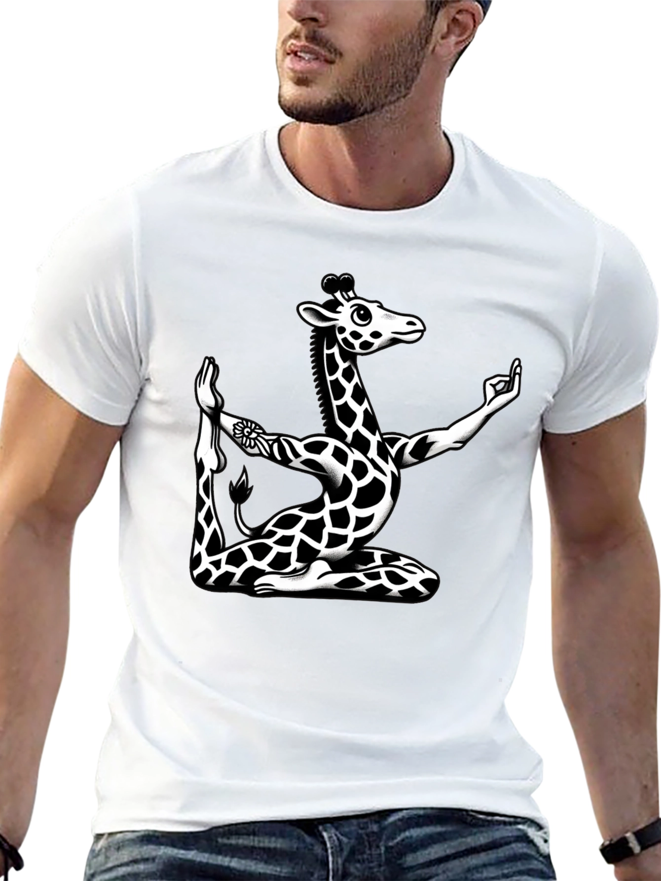 Yoga Giraffe Graphic Tee