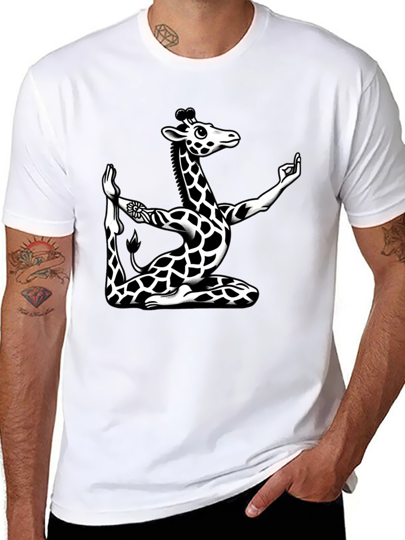 Yoga Giraffe Graphic Tee