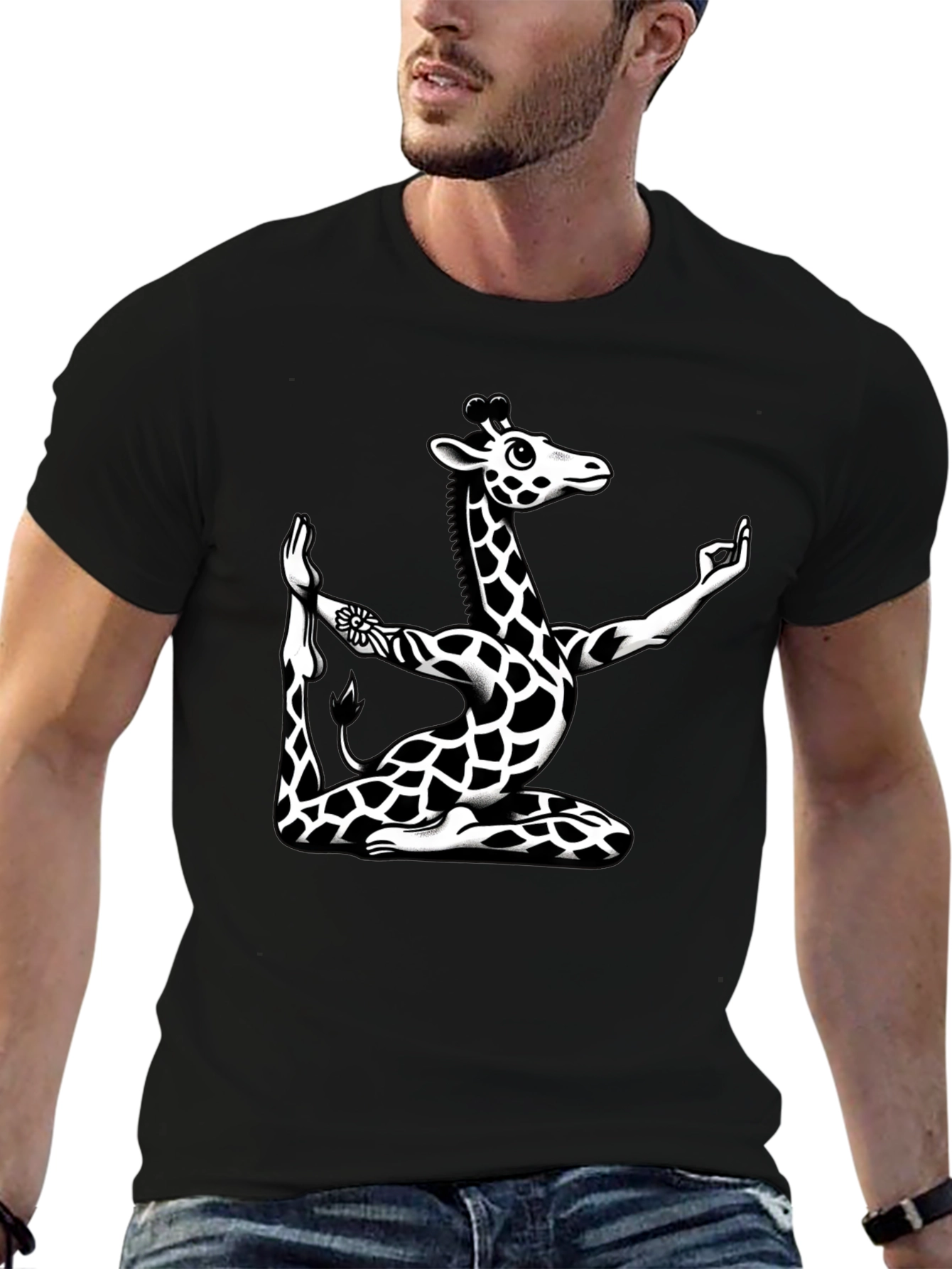 Yoga Giraffe Graphic Tee