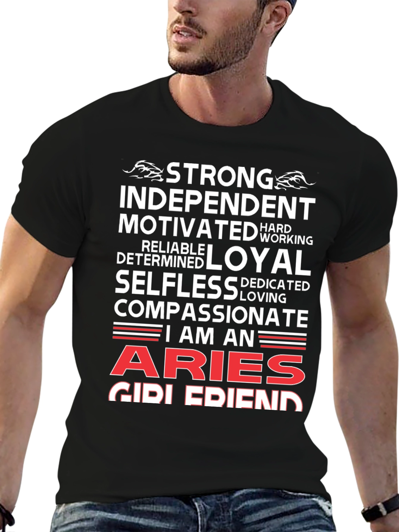 Strong Aries Zodiac Sign T-Shirt