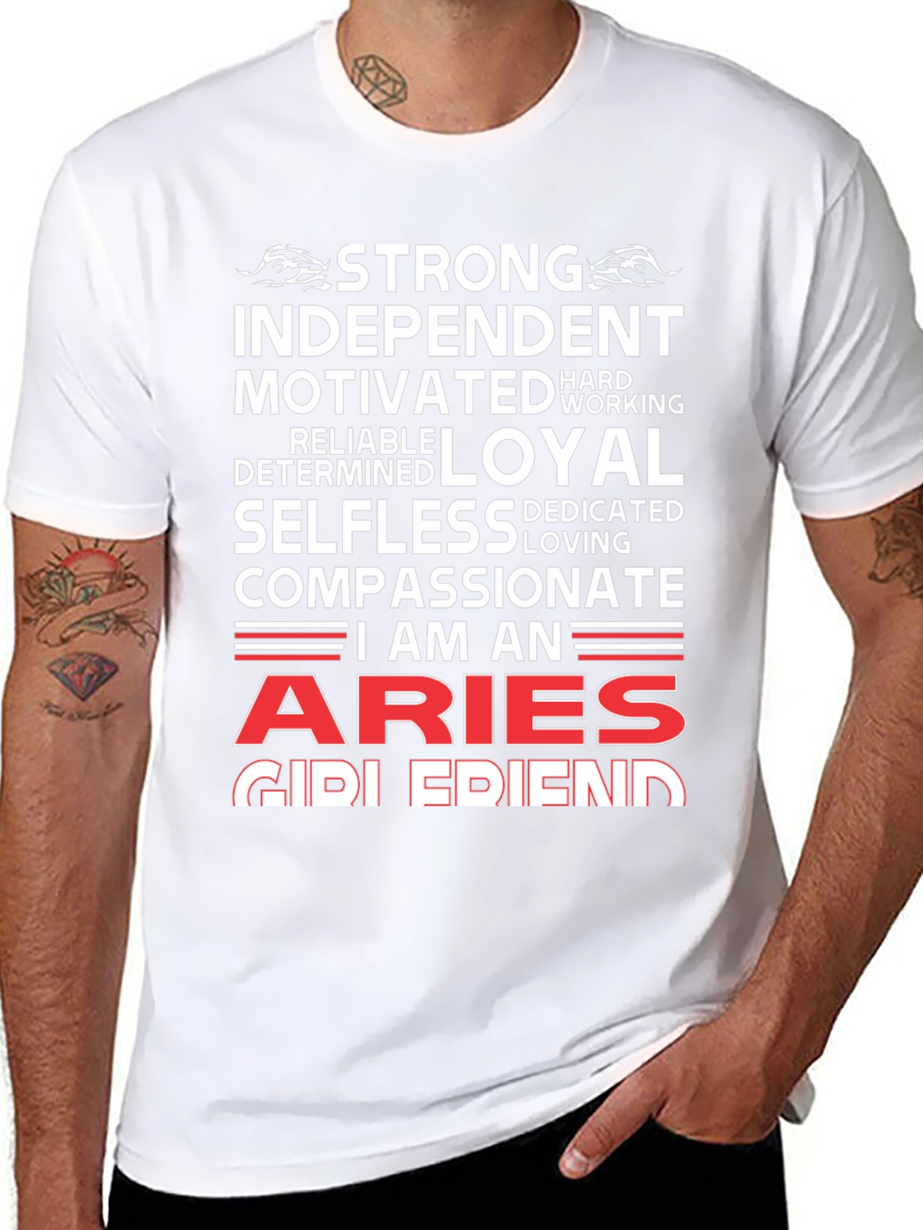Strong Aries Zodiac Sign T-Shirt