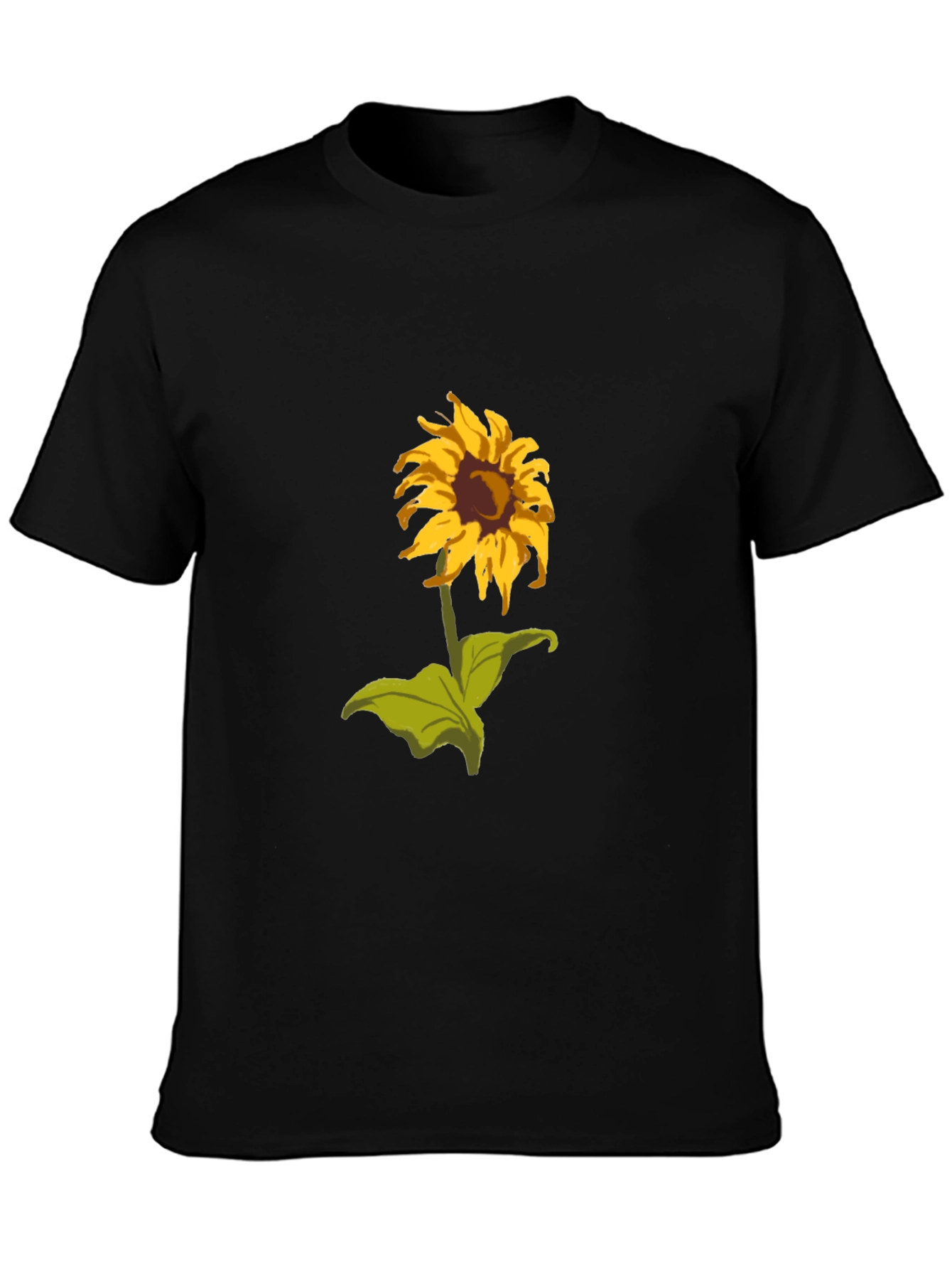 Sunflower Graphic T-Shirt - Black