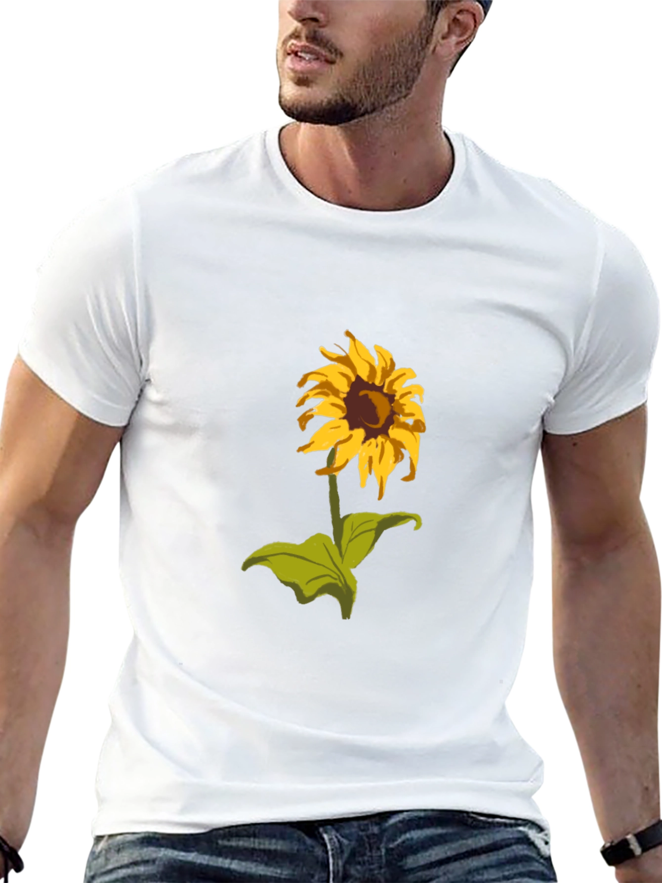 Sunflower Graphic T-Shirt - Black