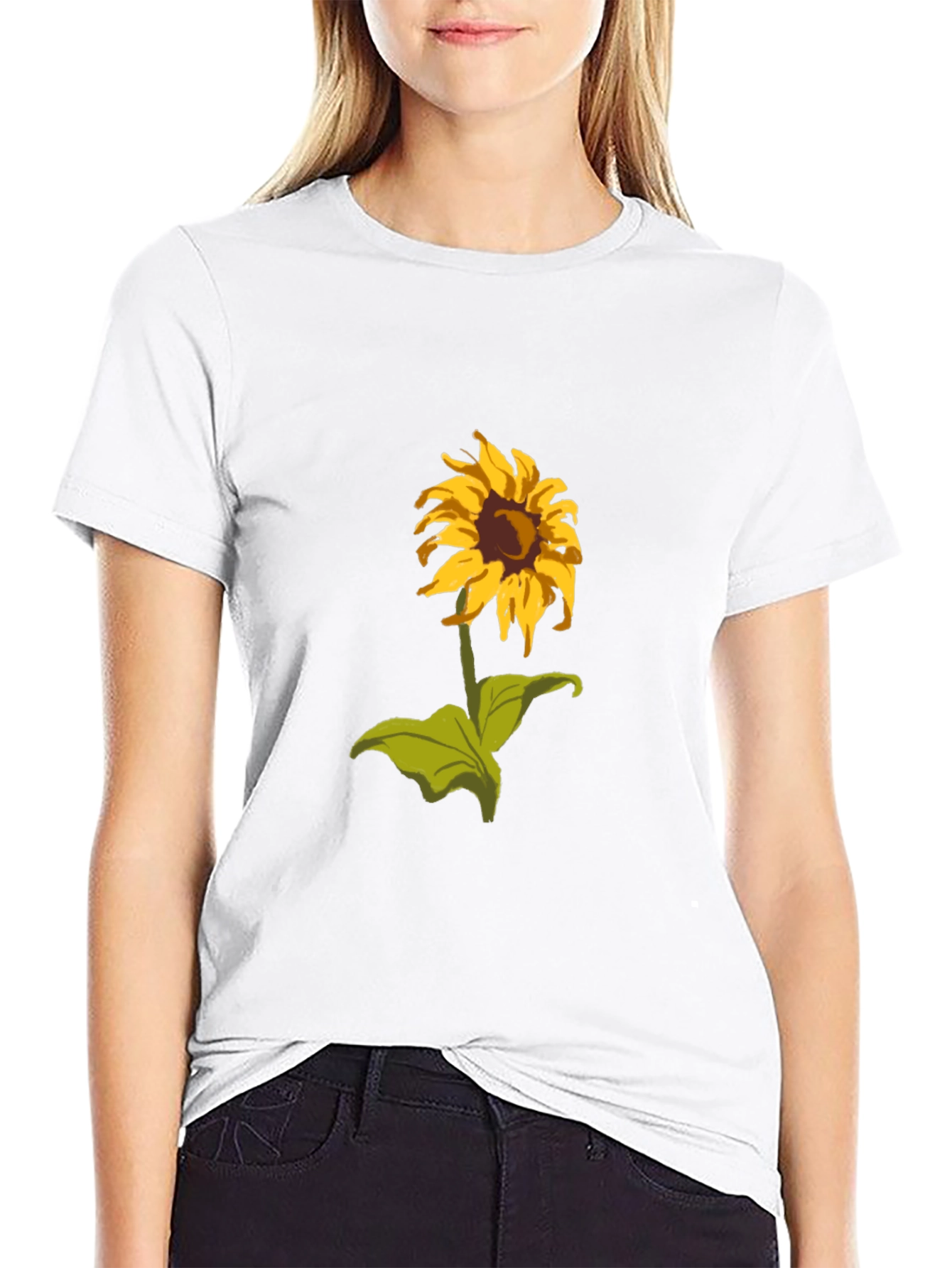 Sunflower Graphic T-Shirt - Black