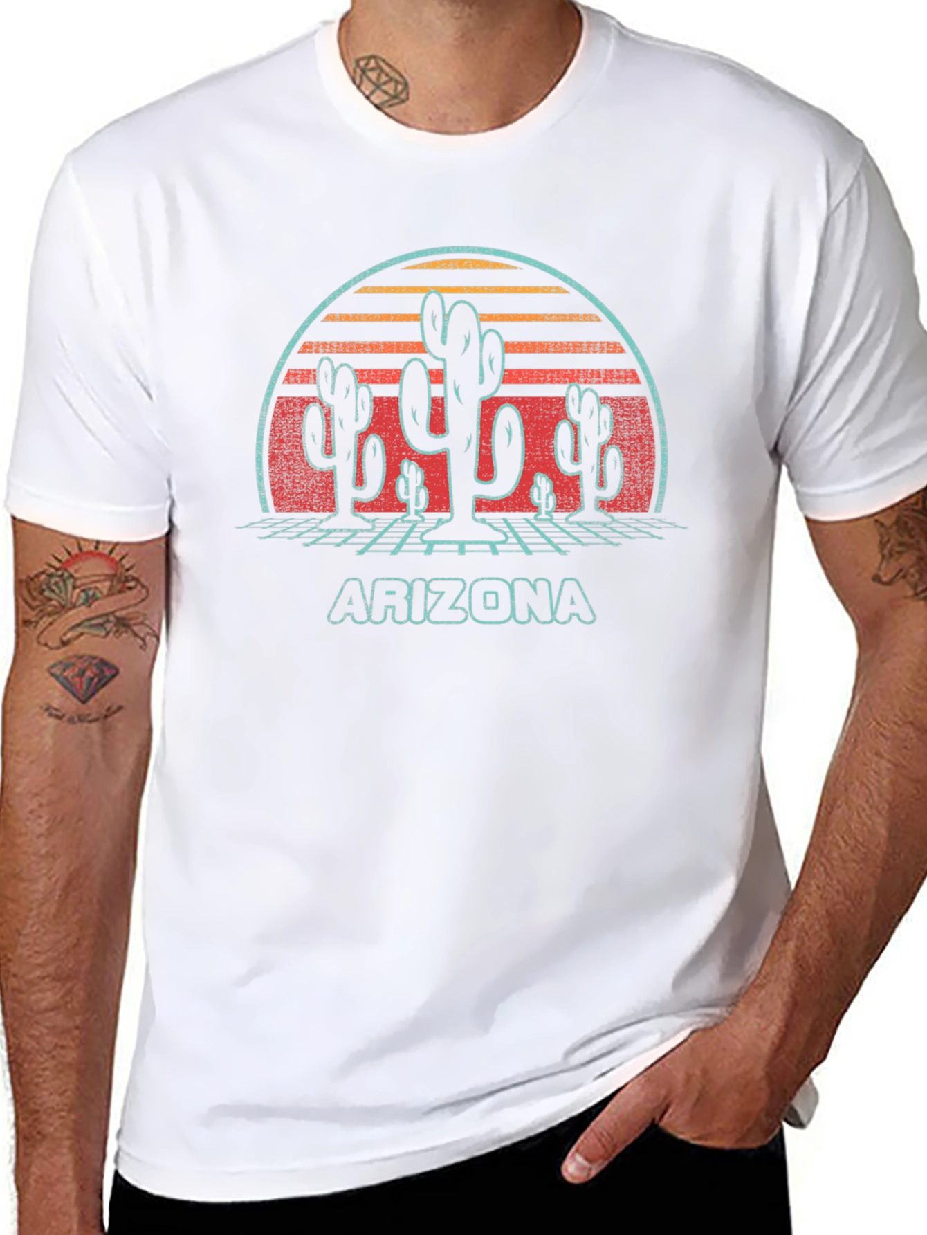 Retro Arizona Cactus T-Shirt