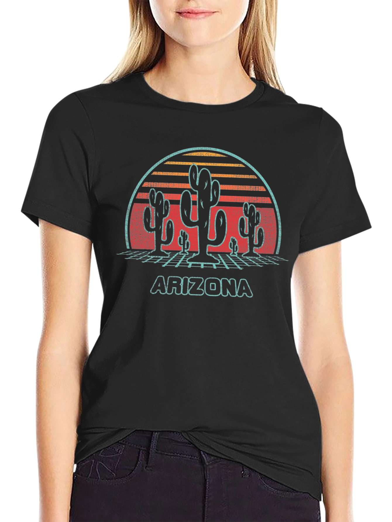 Retro Arizona Cactus T-Shirt