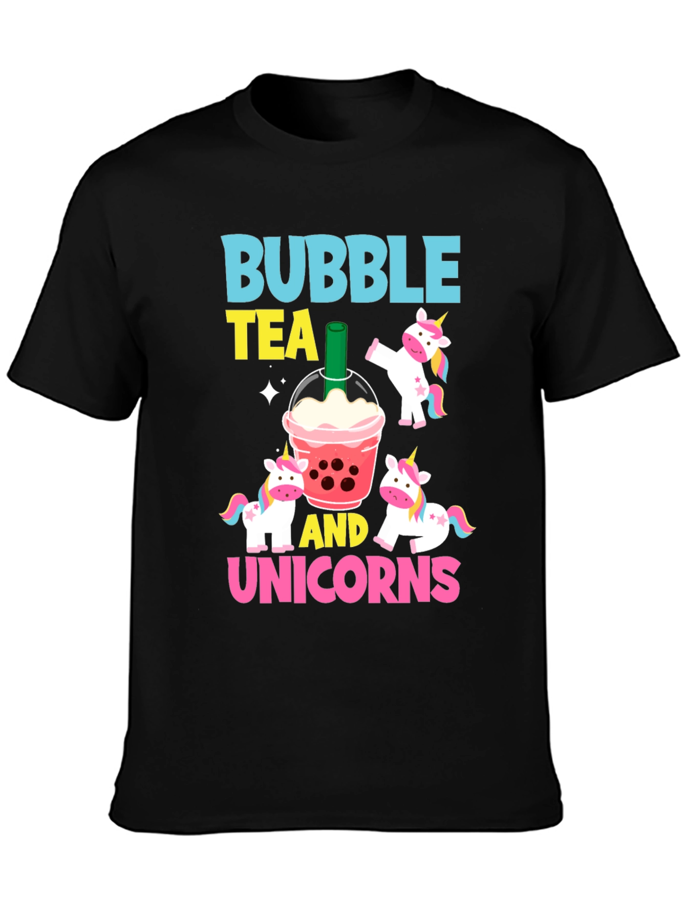 Bubble Tea & Unicorns Graphic Tee
