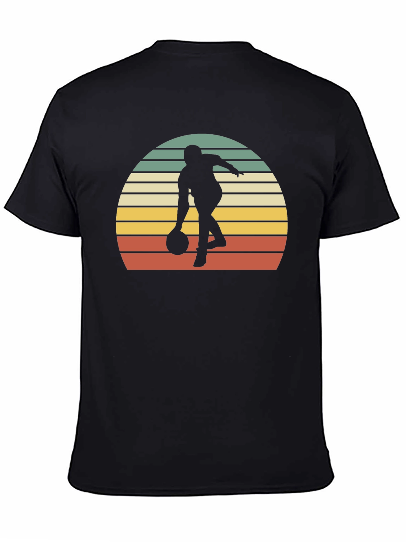 Retro Bowling Sunset Graphic T-Shirt