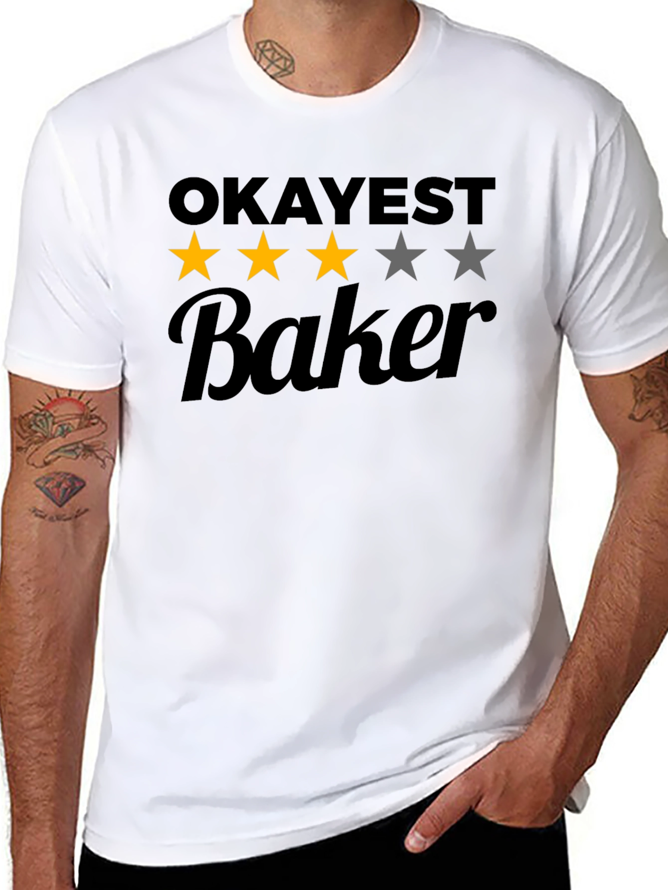 Okayest Baker Funny T-Shirt